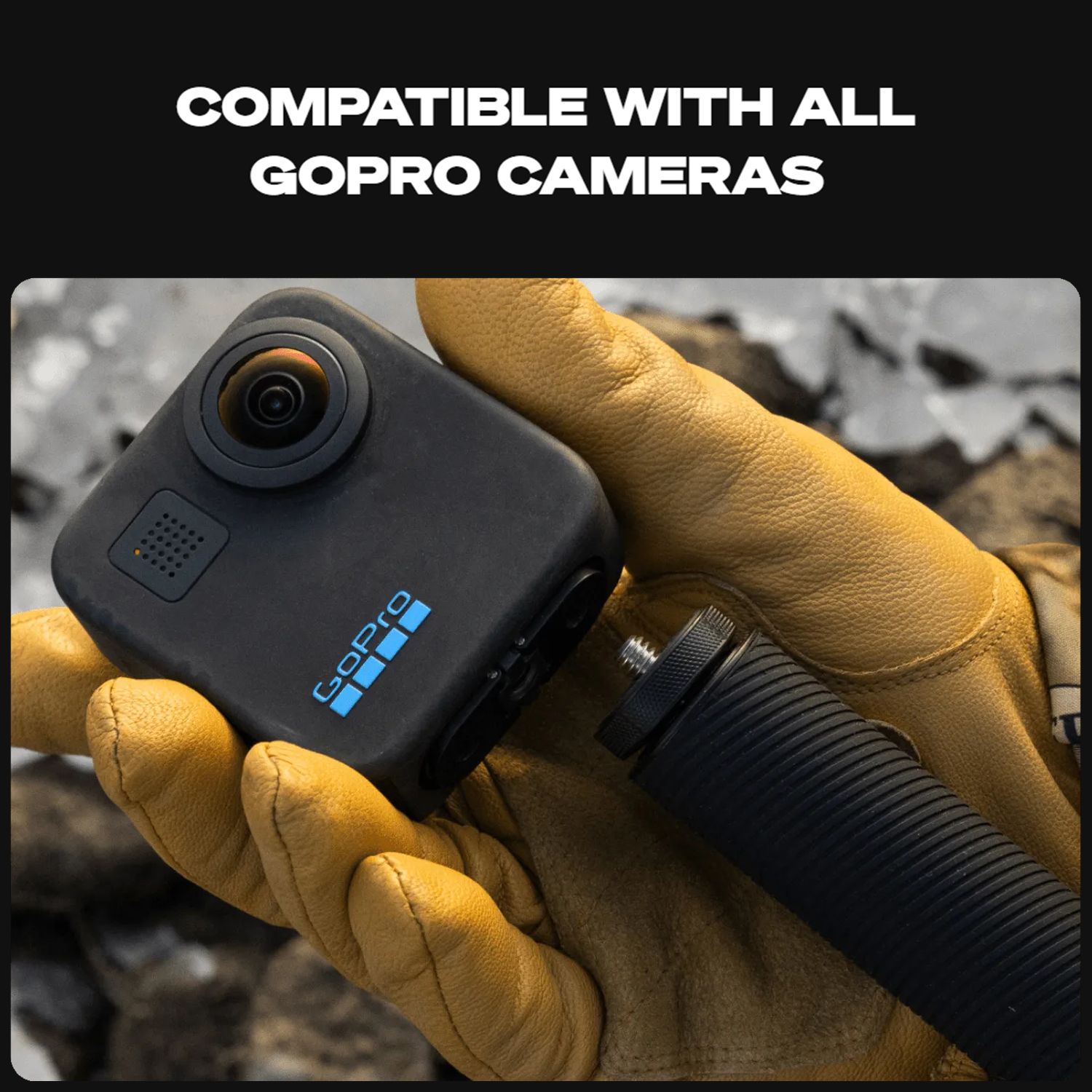 GoPro 4 Feet Extension Pole Finger Mount Adapter for Camera (Invisible 360 Grip, Black) GoPro 4 Feet Extension Pole Finger Mount Adapter for Camera (Invisible 360 Grip, Black)_19