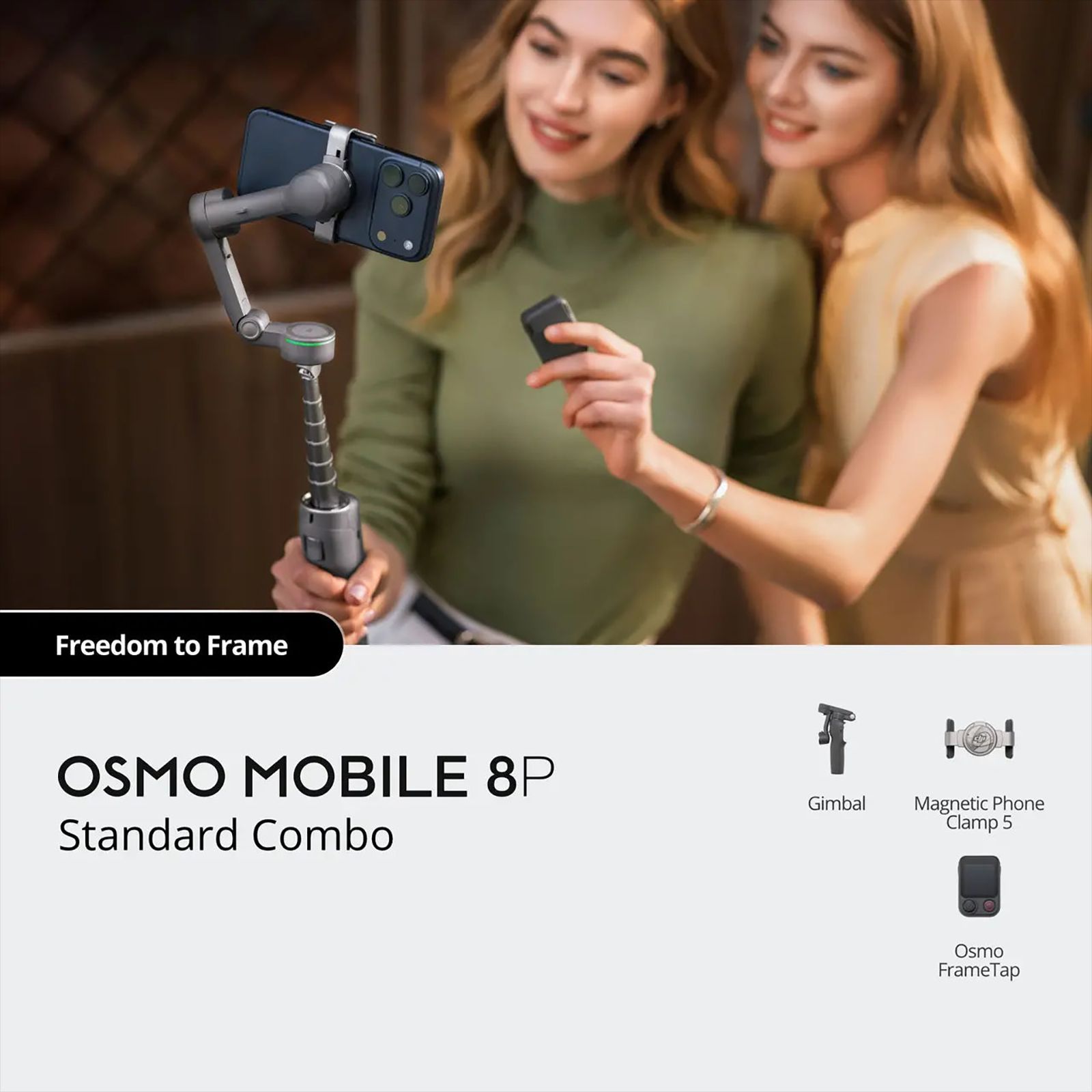 DJI 8P Standard 3-Axis Gimble for Mobile (Enhanced ActiveTrack 7.0, Black)_11