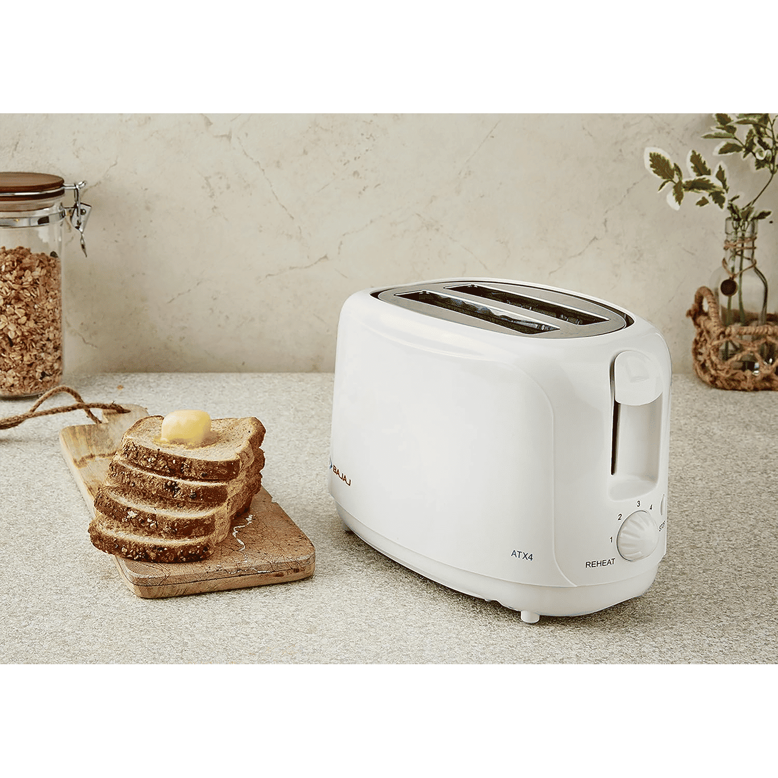 BAJAJ Majesty 750W 2 Slice Pop-Up Toaster with Slide Out Crumb Tray (White) BAJAJ Majesty 750W 2 Slice Pop-Up Toaster with Slide Out Crumb Tray (White)_8