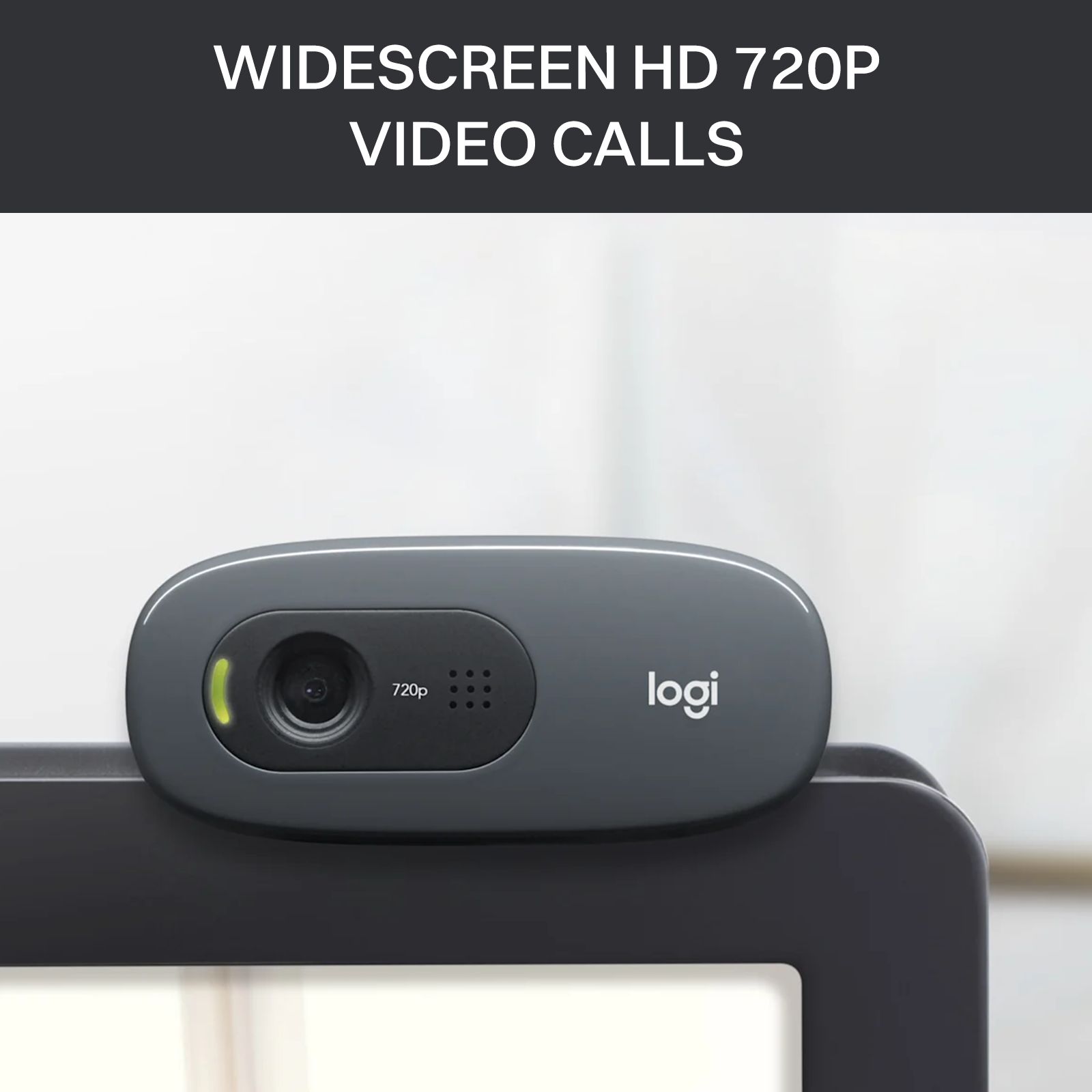 logitech HD Webcam (Plug and Play Video Calling, C270, Black)_11