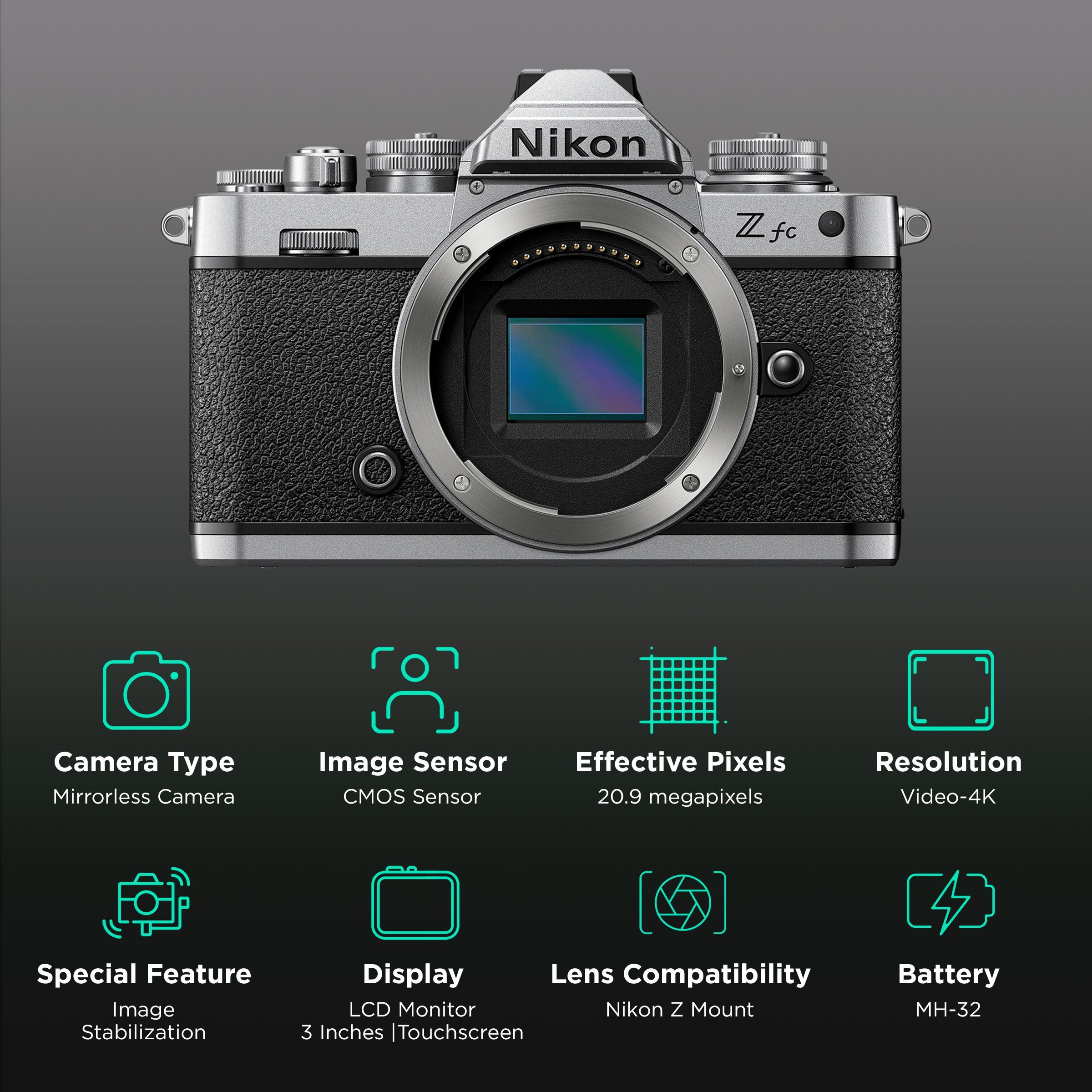 Nikon Z FC 20.9MP Mirrorless Camera (Body Only, 15.7 x 23.5 mm Sensor, Full-Time Eye-Detection Auto Focus) Nikon Z FC 20.9MP Mirrorless Camera (Body Only, 15.7 x 23.5 mm Sensor, Full-Time Eye-Detection Auto Focus)_2