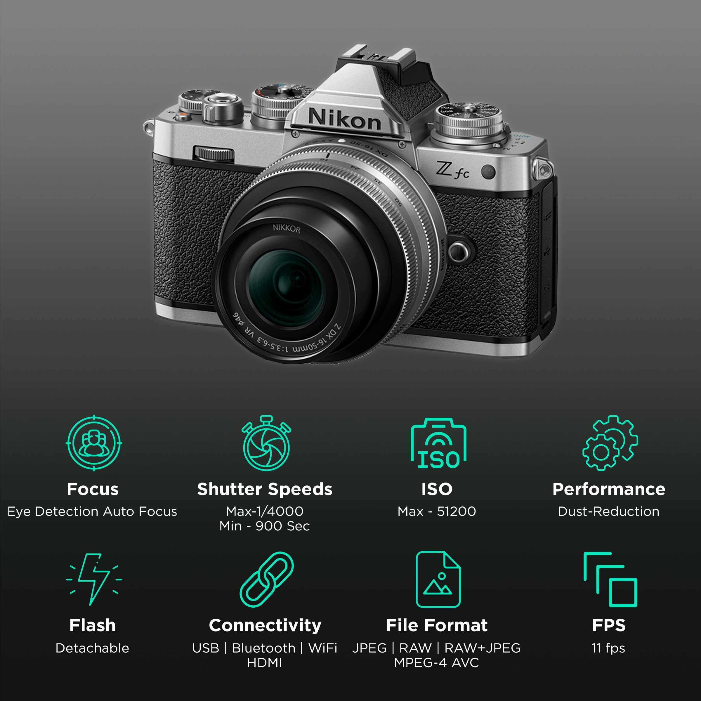 Nikon Z FC 20.9MP Mirrorless Camera (Body Only, 15.7 x 23.5 mm Sensor, Full-Time Eye-Detection Auto Focus) Nikon Z FC 20.9MP Mirrorless Camera (Body Only, 15.7 x 23.5 mm Sensor, Full-Time Eye-Detection Auto Focus)_3
