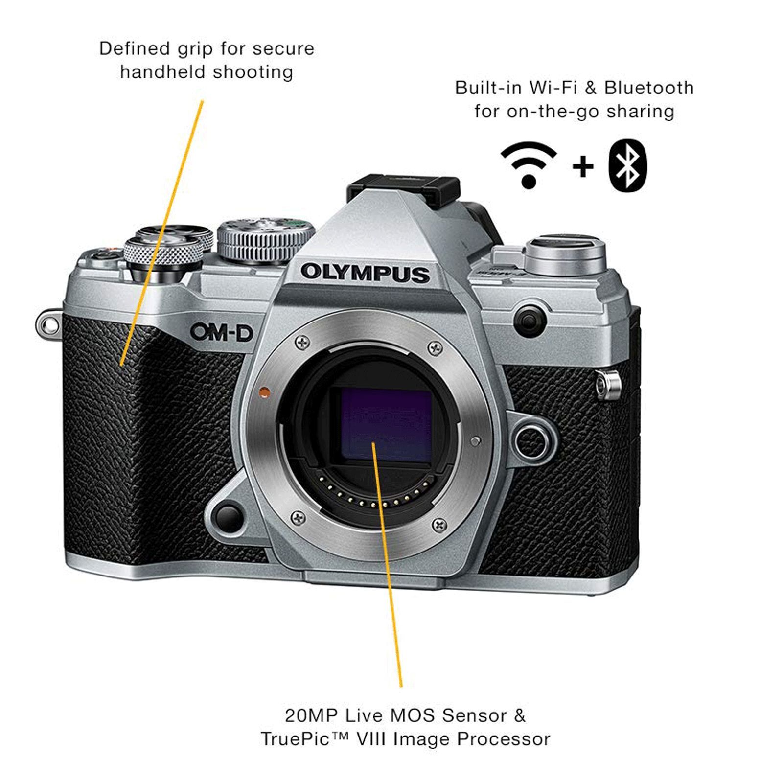 OLYMPUS OM-D E-M5 Mark III 20.4MP Mirrorless Camera (Body Only, 17.4 x 13.0 mm Sensor, Built-in 5-Axis Sensor) OLYMPUS OM-D E-M5 Mark III 20.4MP Mirrorless Camera (Body Only, 17.4 x 13.0 mm Sensor, Built-in 5-Axis Sensor)_6