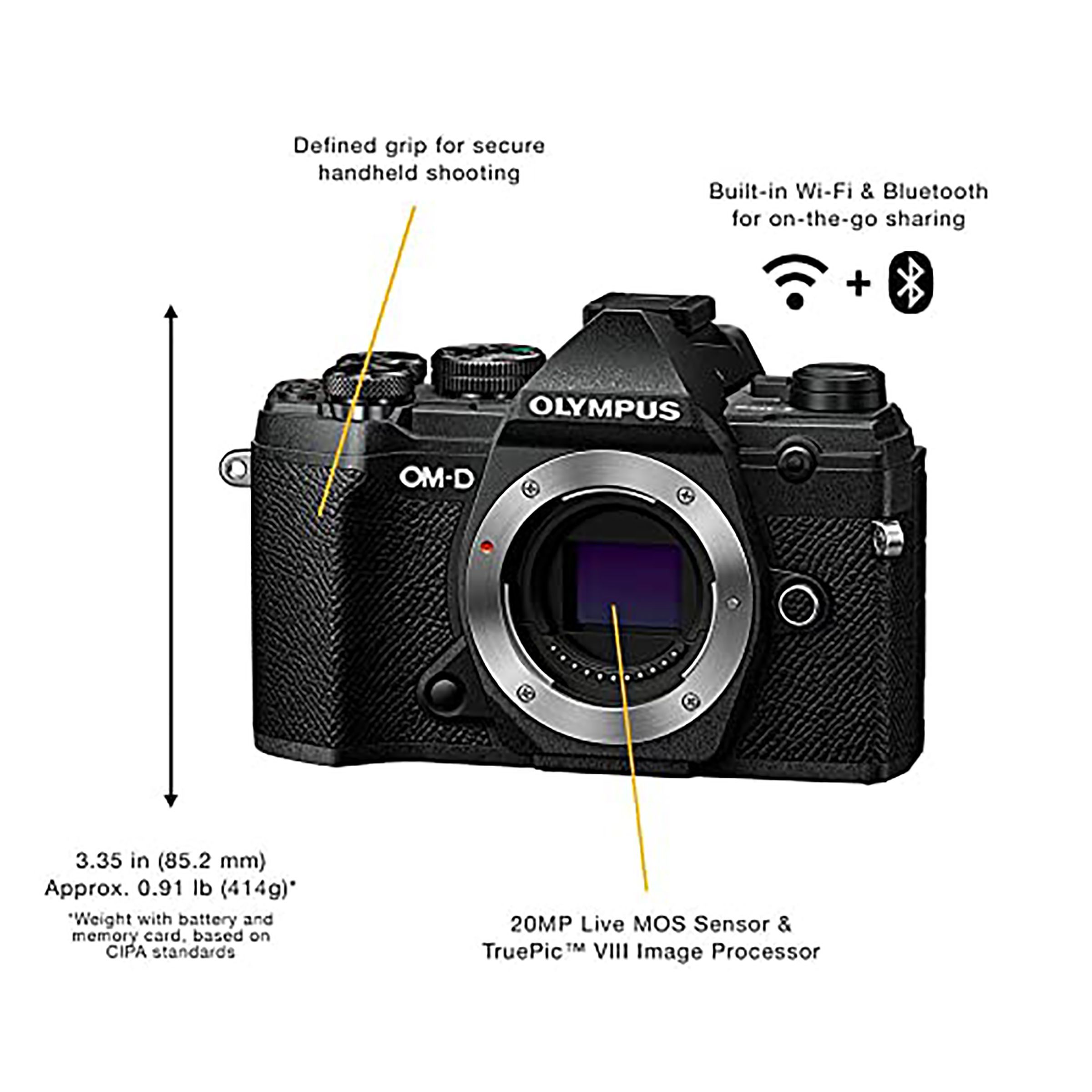 OLYMPUS OM-D E-M5 Mark III 20.4MP Mirrorless Camera (12-45 mm Lens, 17.3 x 13 mm Sensor, Vari-Angle Touch Screen LCD)_5