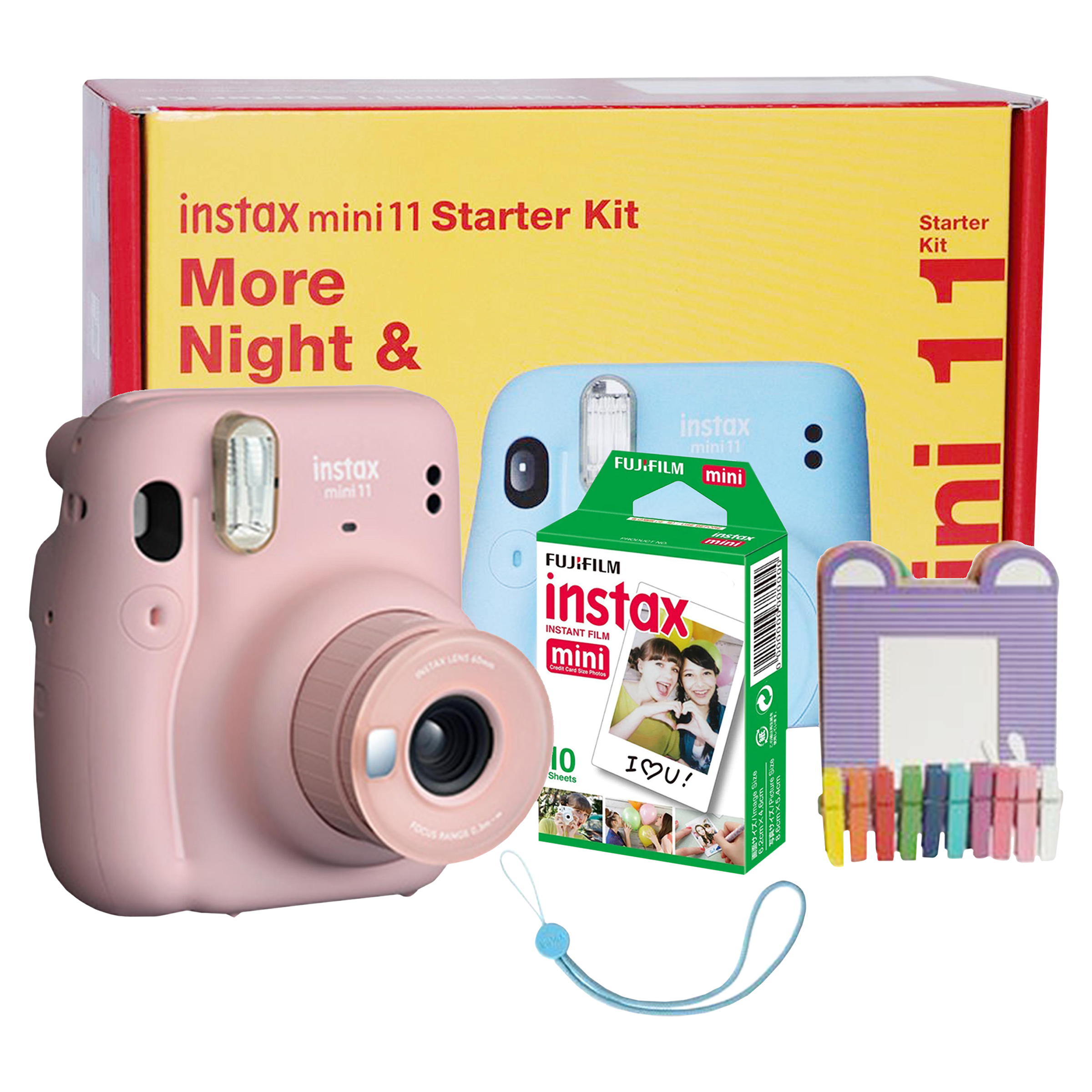 FUJIFILM Instax Mini 11 Starter Kit Instant Camera with 10 Instant Films (Blush Pink) FUJIFILM Instax Mini 11 Starter Kit Instant Camera with 10 Instant Films (Blush Pink)_9