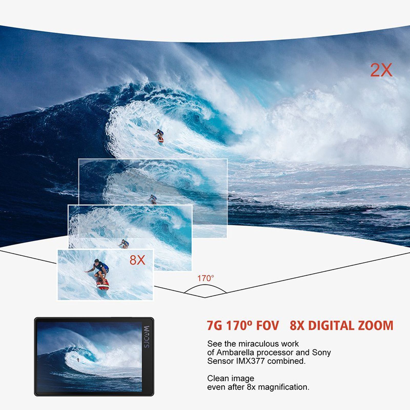 SJCAM SJ8 Pro 4K and 12MP 60 FPS Waterproof Action Camera with Gyro Stabilization (Black)_6