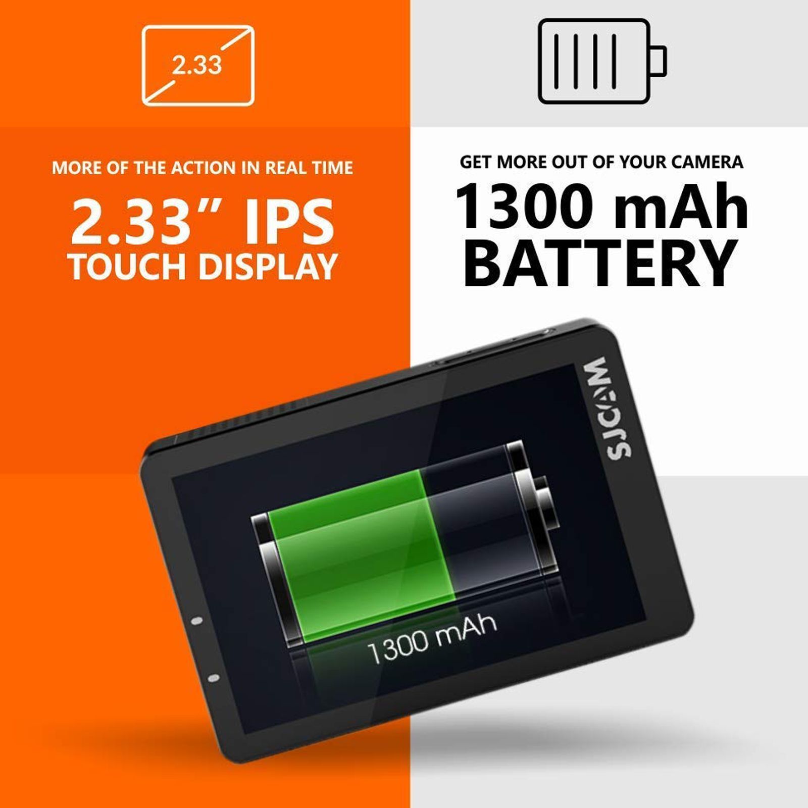 SJCAM SJ10X 4K and 12MP 60 FPS Waterproof Action Camera with Gyro Stabilization (Black)_5