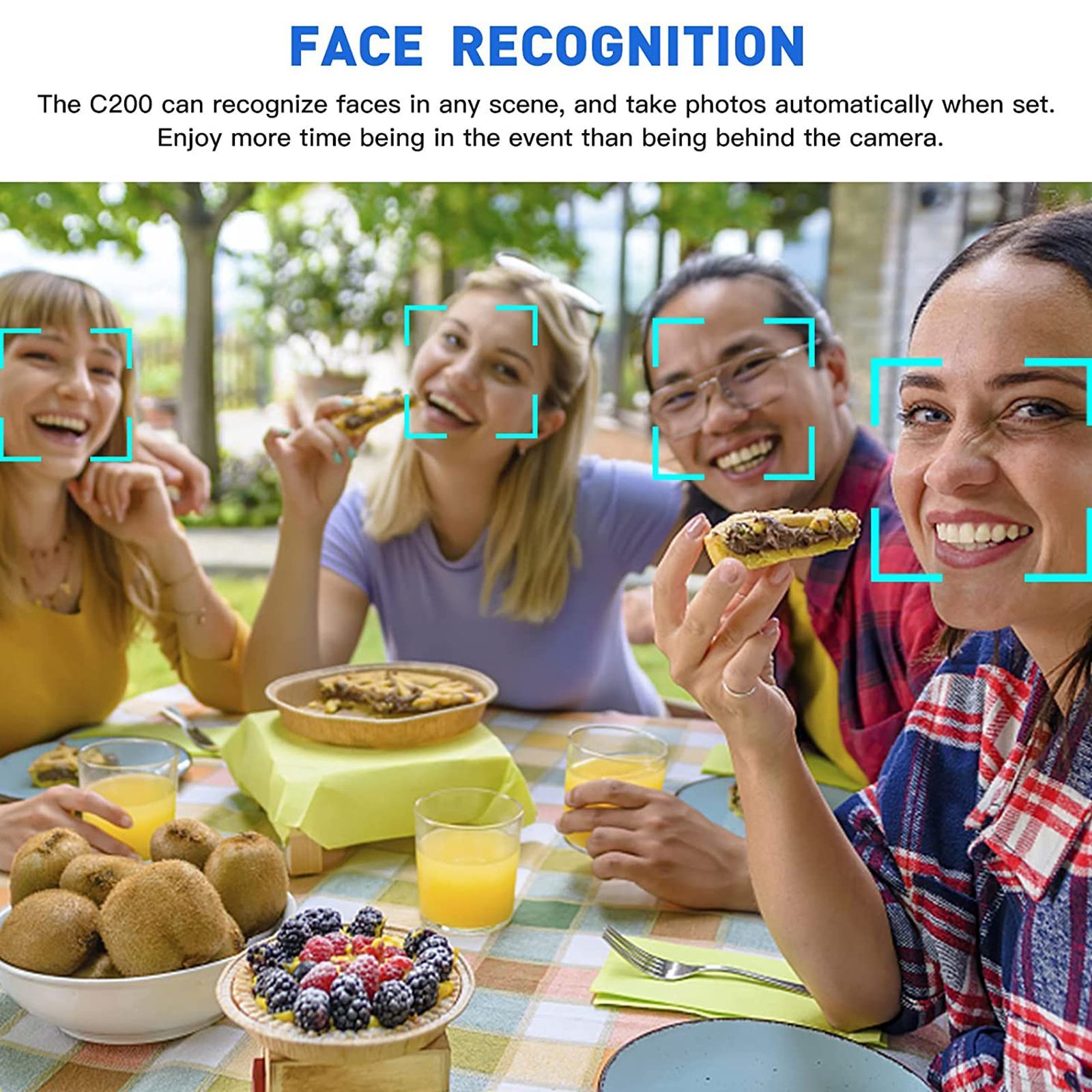 SJCAM C200 4K and 16MP 24 FPS Waterproof Action Camera with Face Recognition (Black) SJCAM C200 4K and 16MP 24 FPS Waterproof Action Camera with Face Recognition (Black)_4