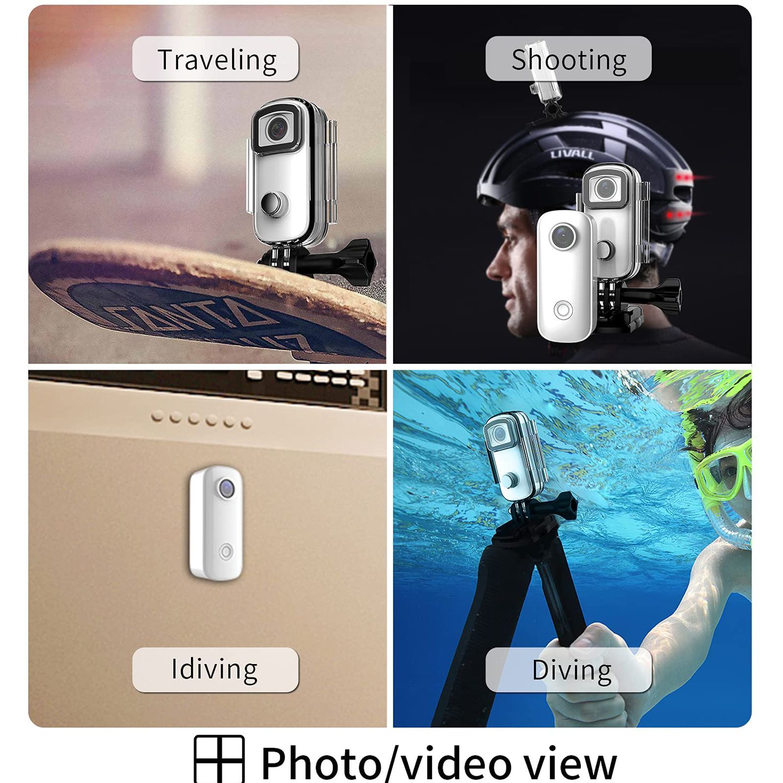 SJCAM C100 Full HD and 15MP 30 FPS Waterproof Action Camera with Magnetic Body (White)_6