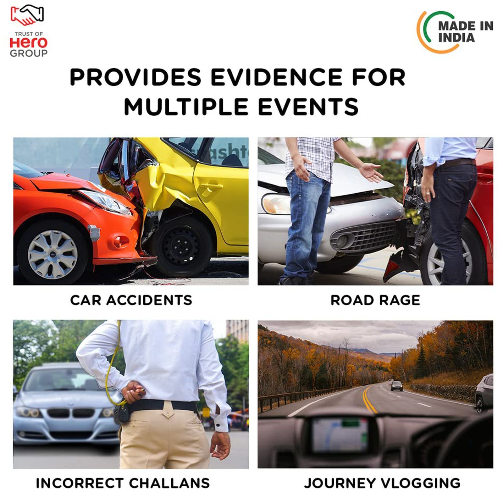 Qubo Smart Dashcam Pro Full HD and 2MP Action Camera with Wide Dynamic Range (Black) Qubo Smart Dashcam Pro Full HD and 2MP Action Camera with Wide Dynamic Range (Black)_7