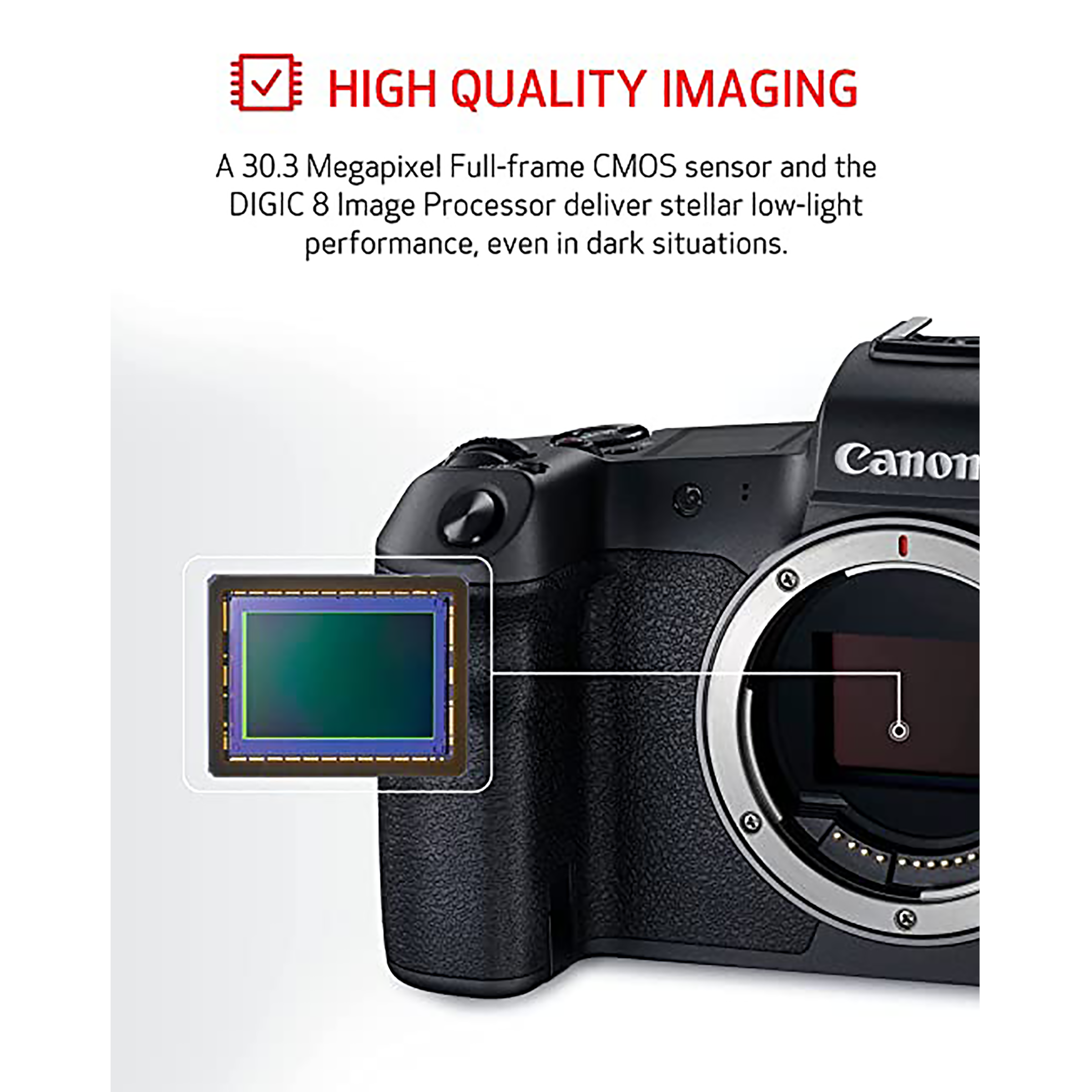 Canon EOS R 30.3MP Mirrorless Camera (Body Only, 36 x 24 mm Sensor, Vari-Angle Touch Screen LCD) Canon EOS R 30.3MP Mirrorless Camera (Body Only, 36 x 24 mm Sensor, Vari-Angle Touch Screen LCD)_12