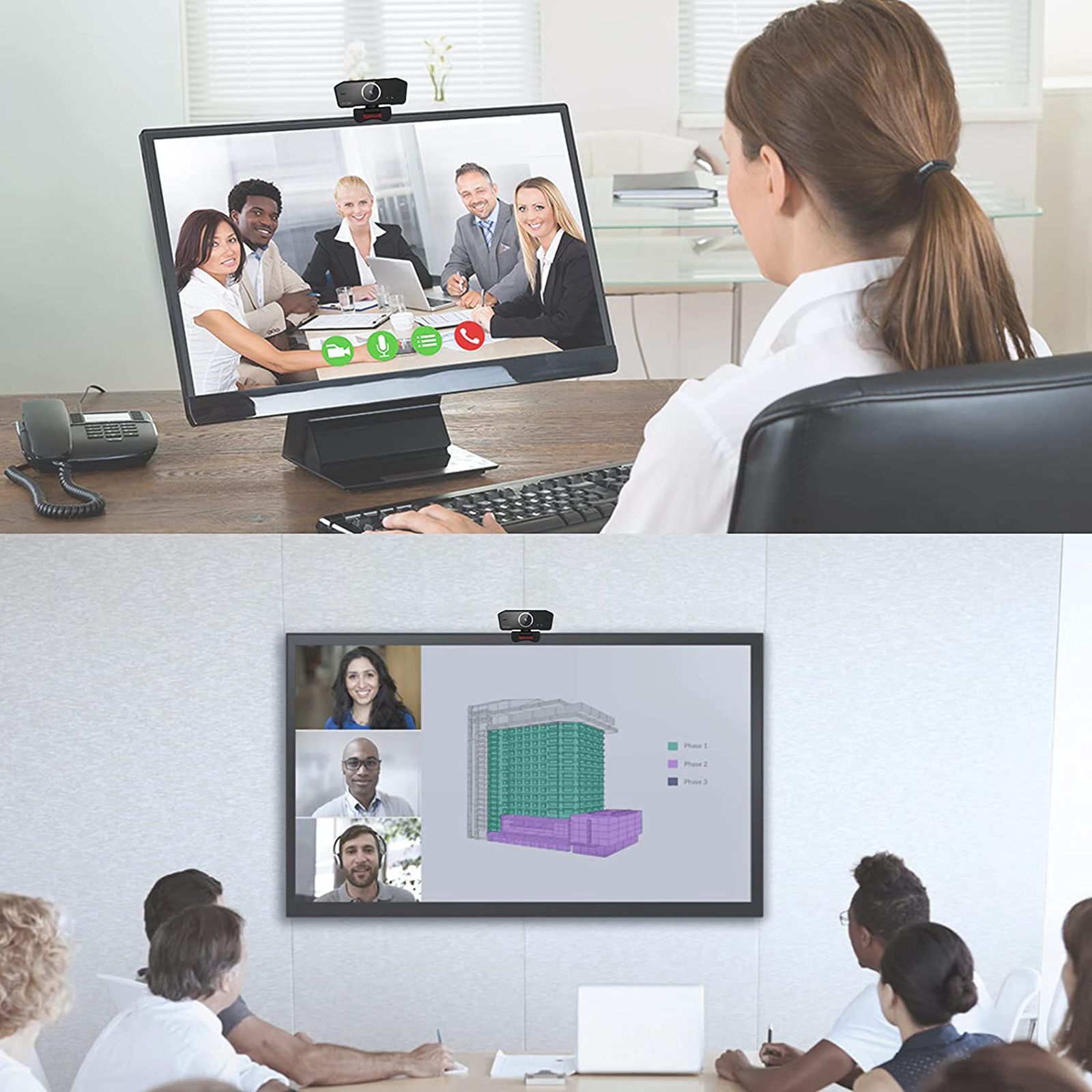 REDRAGON HITMAN 1080P Web Cam (Built-In Dual Microphone, GW800, Black)_12