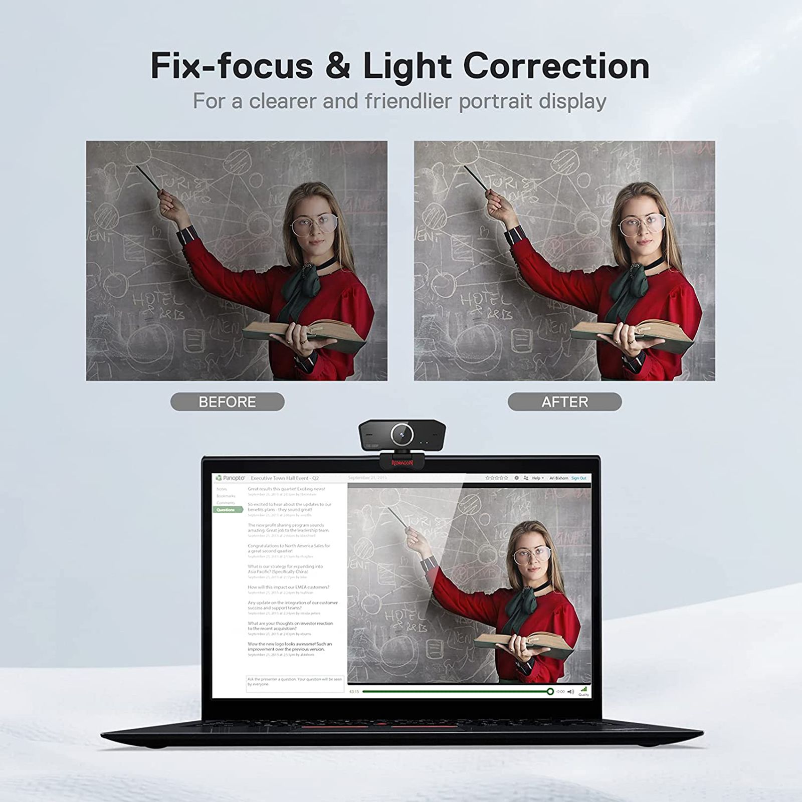 REDRAGON HITMAN 1080P Web Cam (Built-In Dual Microphone, GW800, Black)_8