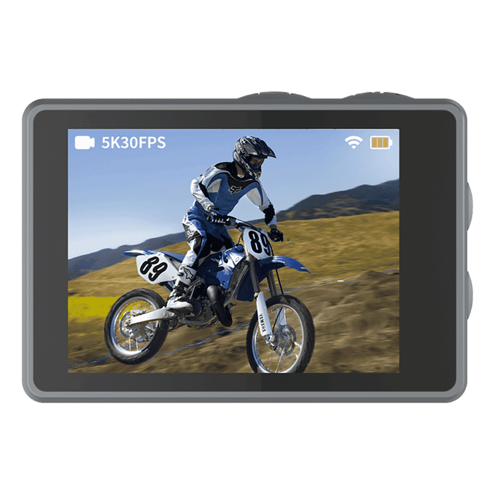 IZI CLICK 5K and 50MP 30 FPS Waterproof Sports Action Camera with EIS Stabilisation (Grey)_3