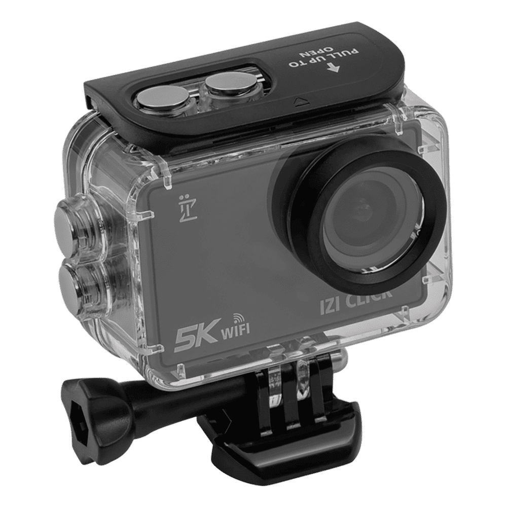 IZI CLICK 5K and 50MP 30 FPS Waterproof Sports Action Camera with EIS Stabilisation (Grey)_5