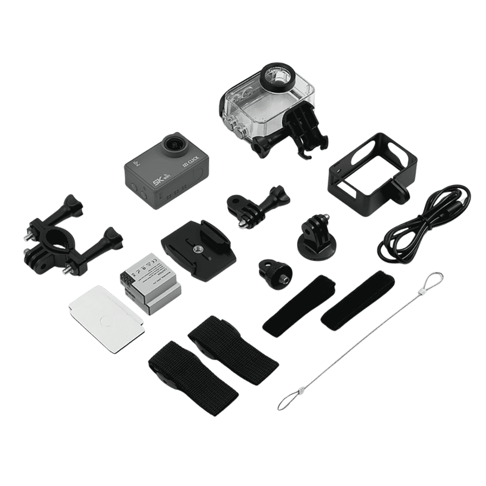 IZI CLICK 5K and 50MP 30 FPS Waterproof Sports Action Camera with EIS Stabilisation (Grey)_6