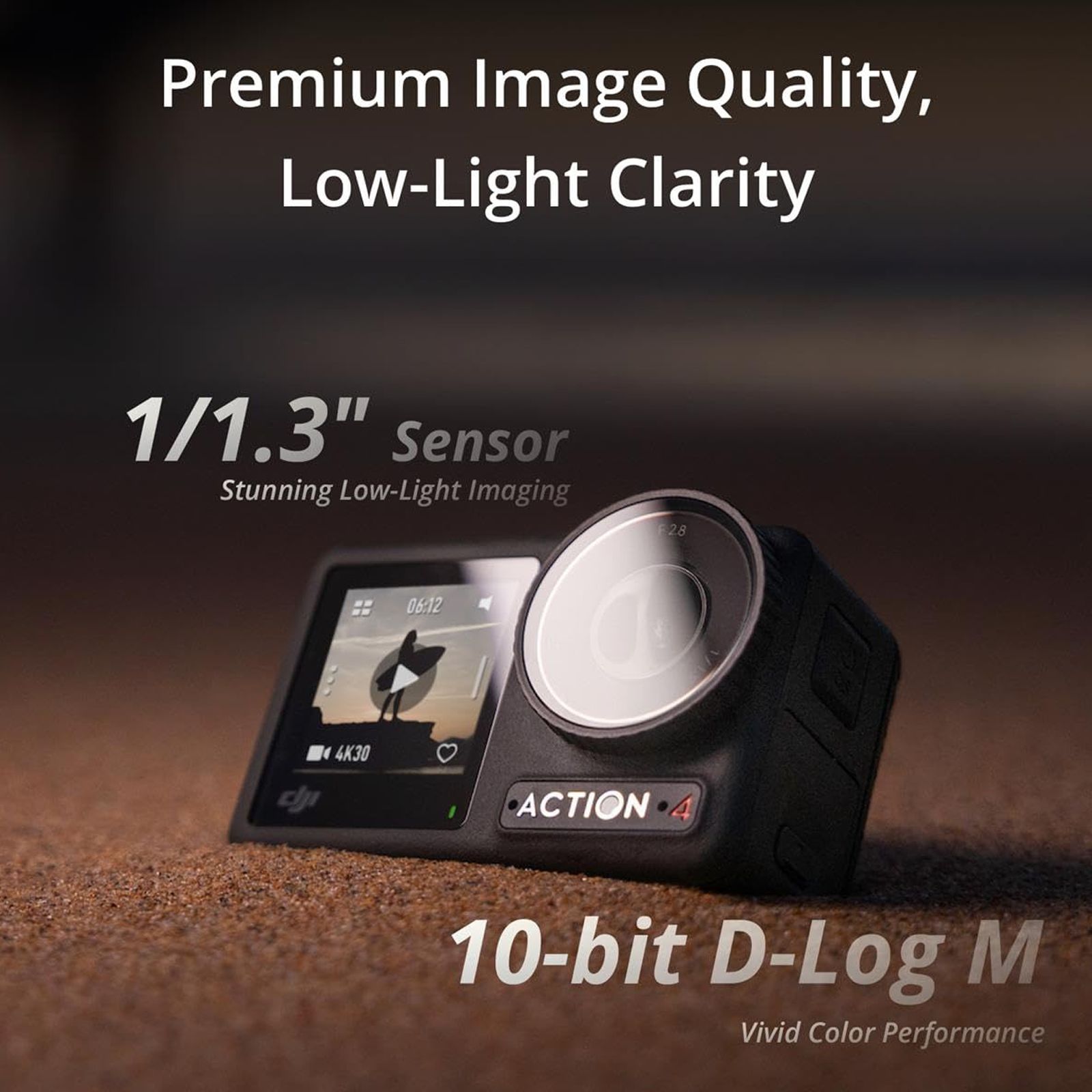 DJI Osmo Action 4 Standard Combo 4K and 10MP 240 FPS Waterproof Action Camera with EIS Stabilisation (Black) DJI Osmo Action 4 Standard Combo 4K and 10MP 240 FPS Waterproof Action Camera with EIS Stabilisation (Black)_14