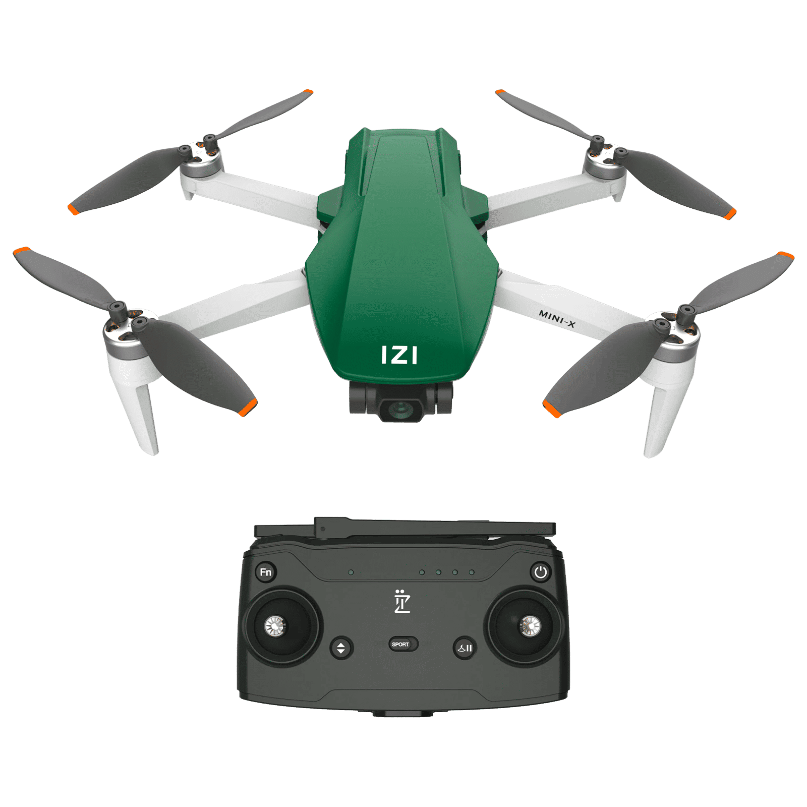 IZI Mini X Drone (3 Axis Stabilized Gimbal, Dark Green)_1