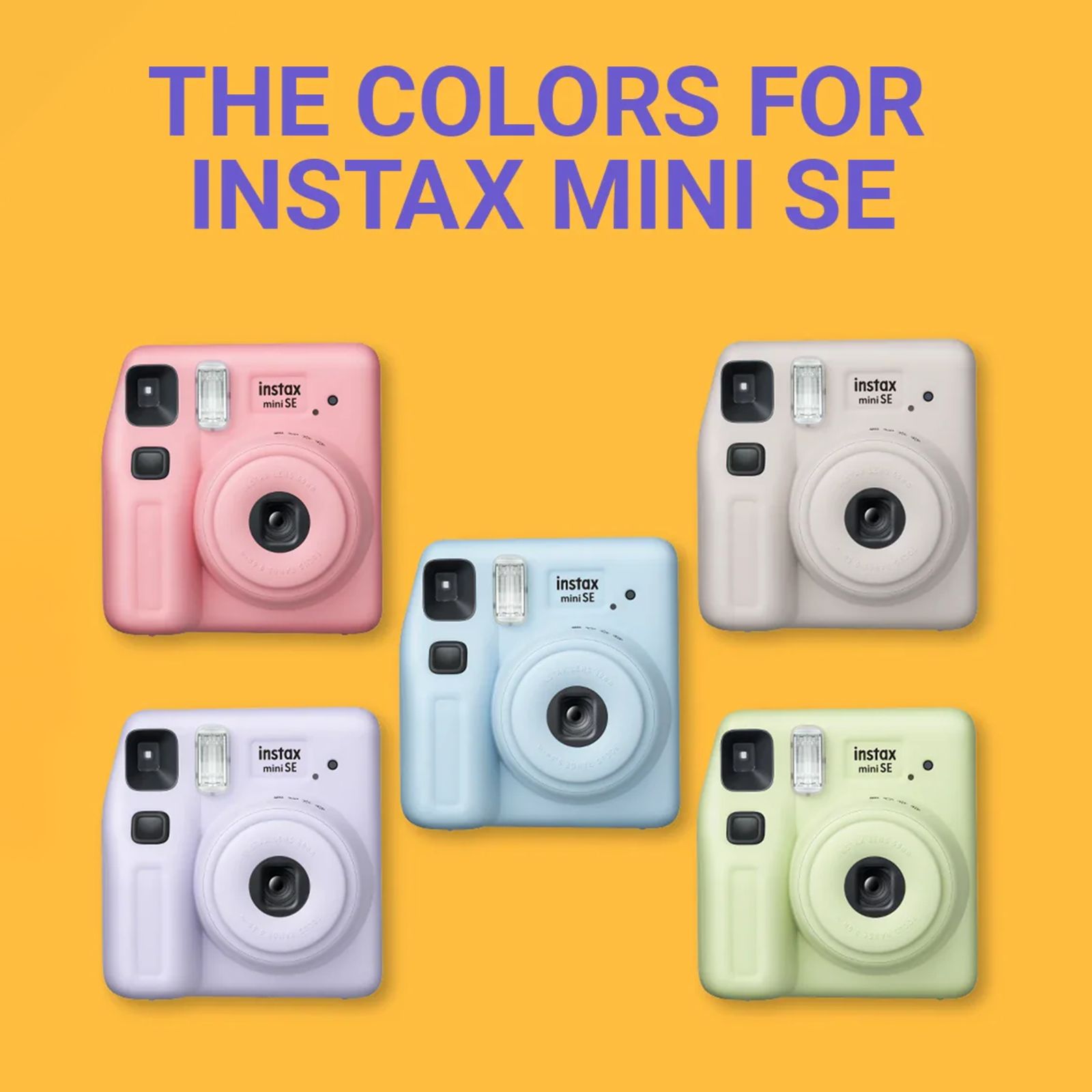 FUJIFILM Instax Mini SE Fun Pack Instant Camera with 10 Shots (Purple) FUJIFILM Instax Mini SE Fun Pack Instant Camera with 10 Shots (Purple)_3
