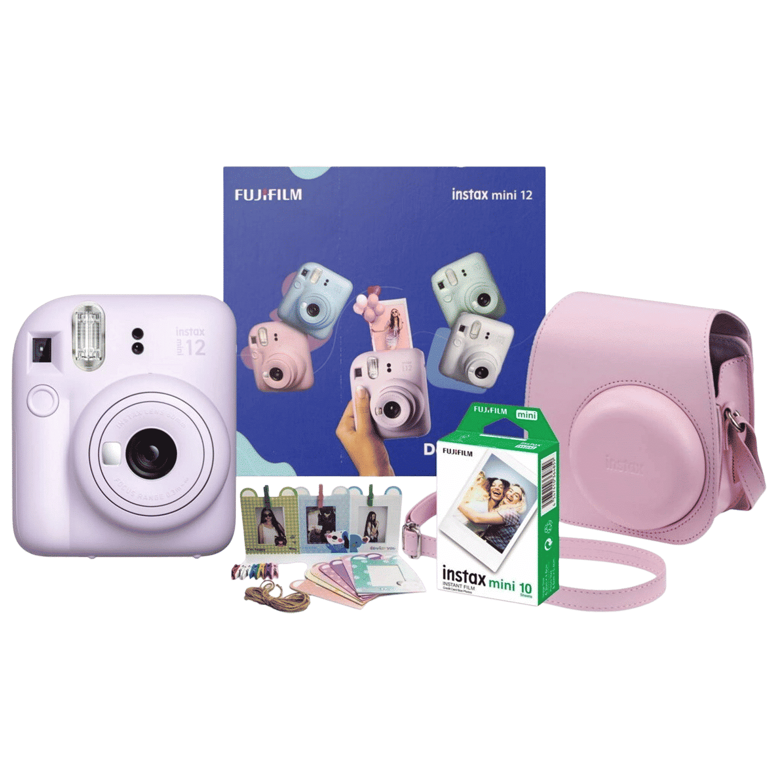FUJIFILM Instax Mini 12 Delight Box Instant Camera with 10 Shots (Lilac Purple)_1