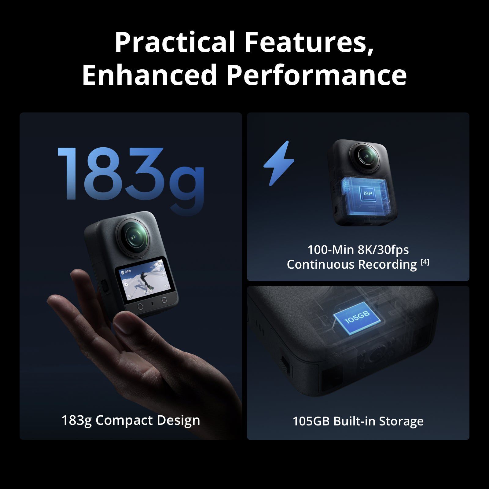 DJI Osmo 360 Adventure Combo 8K and 120MP 30 FPS Waterproof 360 Degree Action Camera with Magnetic Quick Release (Black) DJI Osmo 360 Adventure Combo 8K and 120MP 30 FPS Waterproof 360 Degree Action Camera with Magnetic Quick Release (Black)_2