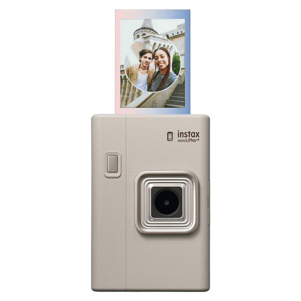 FUJIFILM Instax Mini LiPlay Plus Instant Camera with 10 Instant Films (Sand Beige) FUJIFILM Instax Mini LiPlay Plus Instant Camera with 10 Instant Films (Sand Beige)_1