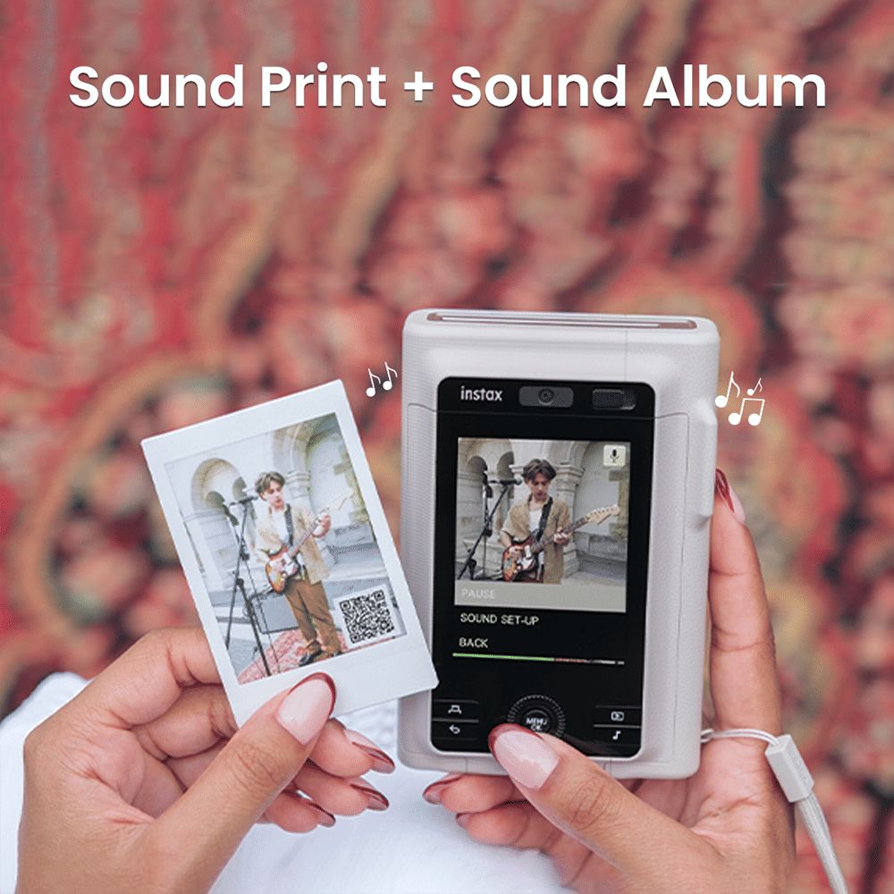 FUJIFILM Instax Mini LiPlay Plus Instant Camera with 10 Instant Films (Sand Beige) FUJIFILM Instax Mini LiPlay Plus Instant Camera with 10 Instant Films (Sand Beige)_4