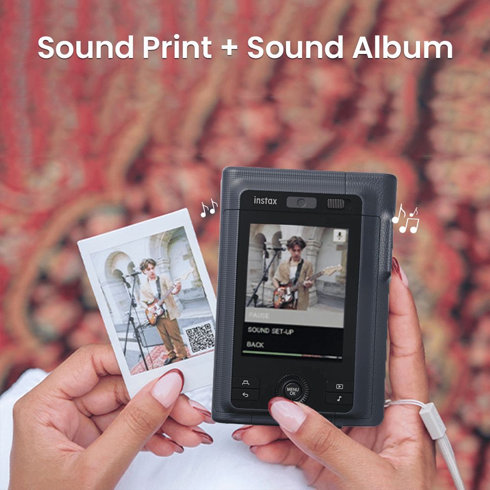 FUJIFILM Instax Mini LiPlay Plus Instant Camera with 10 Instant Films (Midnight Blue) FUJIFILM Instax Mini LiPlay Plus Instant Camera with 10 Instant Films (Midnight Blue)_3