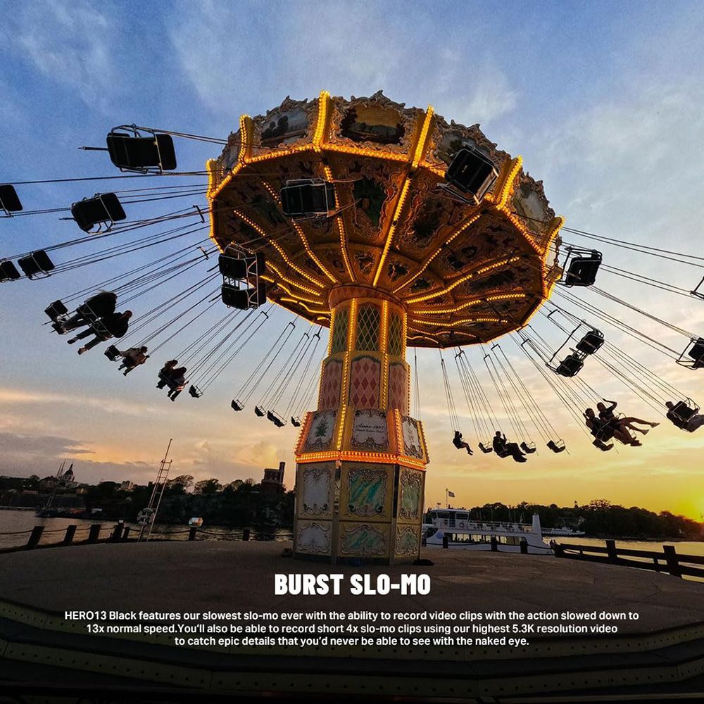 GoPro HERO13 Power Bundle 5.3K and 27MP 400 FPS Waterproof Action Camera with HyperSmooth Video Stabilization (Black)_6