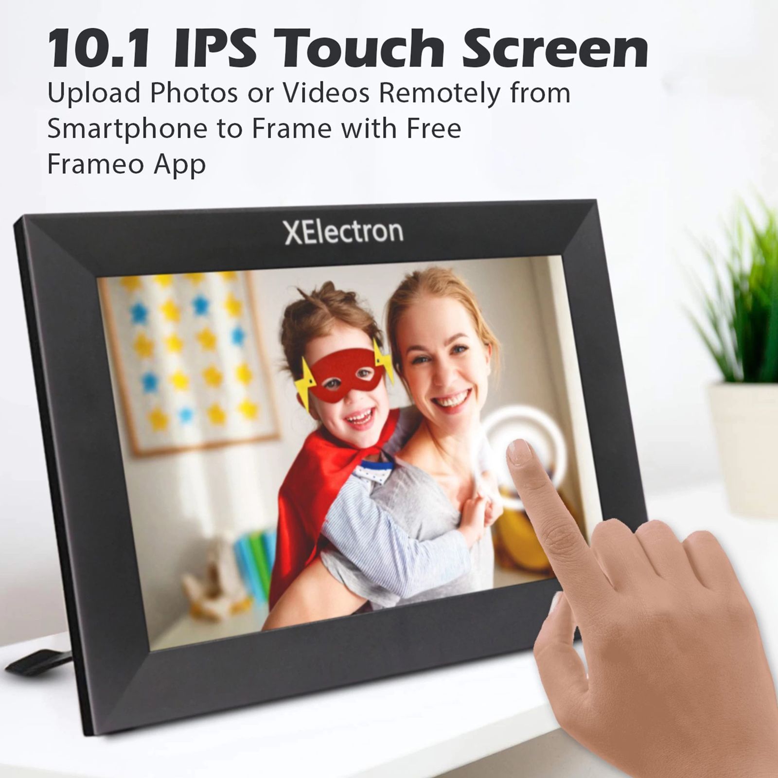 XElectron 25.65cm (10.1 Inches) Digital Photo Frame (Auto Orientation, DPF1004CL, Black)_3