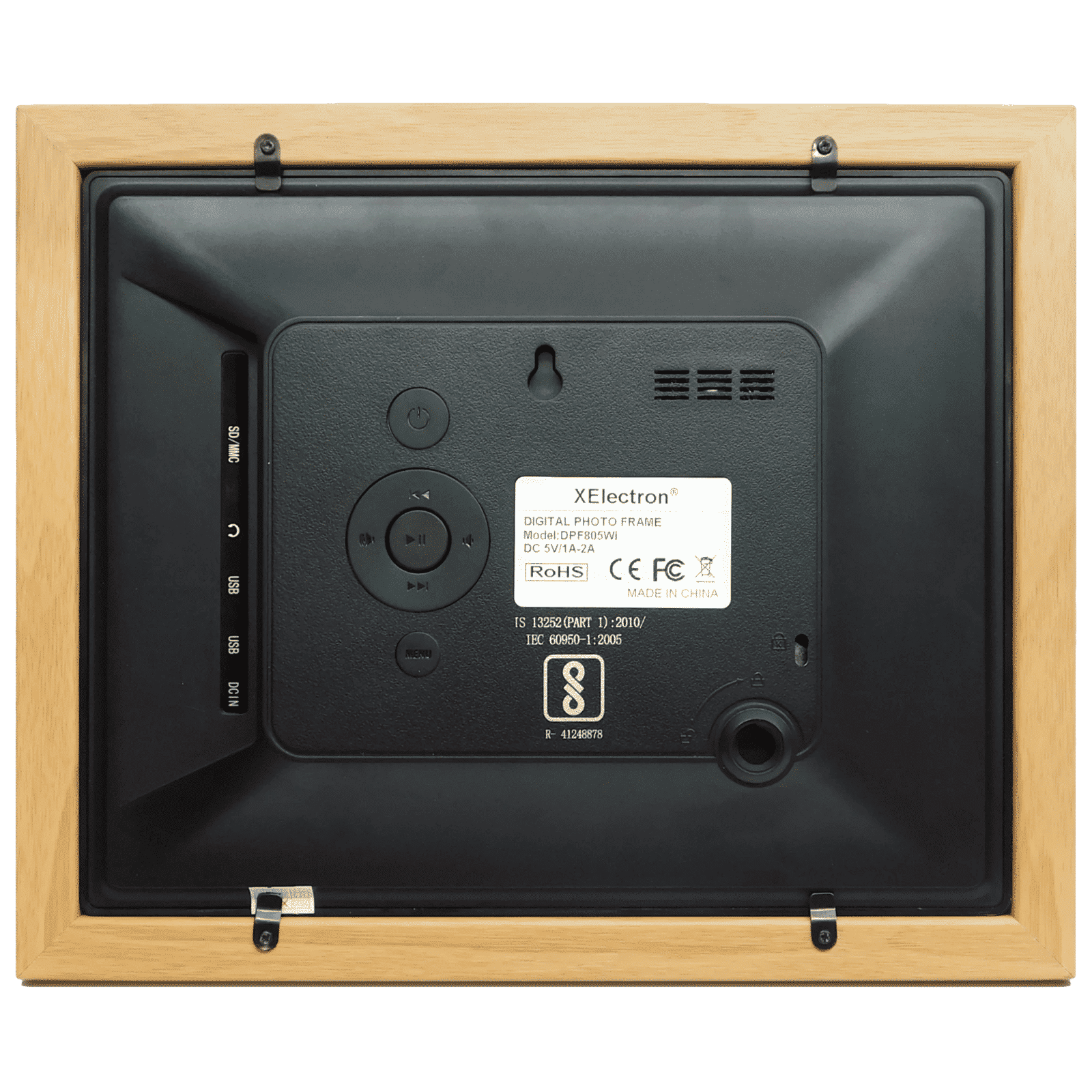 XElectron 20.32cm (8 Inches) Digital Photo Frame (IPS Display, DPF805Wi, Wooden and Black)_3