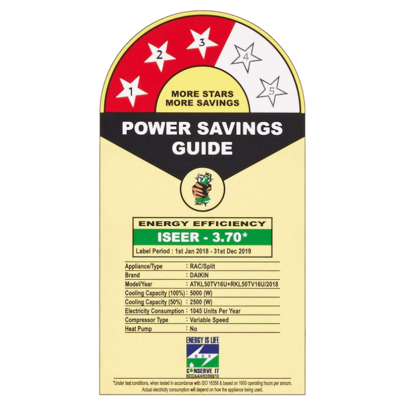 DAIKIN 1.5 Ton 3 Star Inverter Split AC (Copper Condenser, PM 0.1 Filter, ATKL50TV) DAIKIN 1.5 Ton 3 Star Inverter Split AC (Copper Condenser, PM 0.1 Filter, ATKL50TV)_2