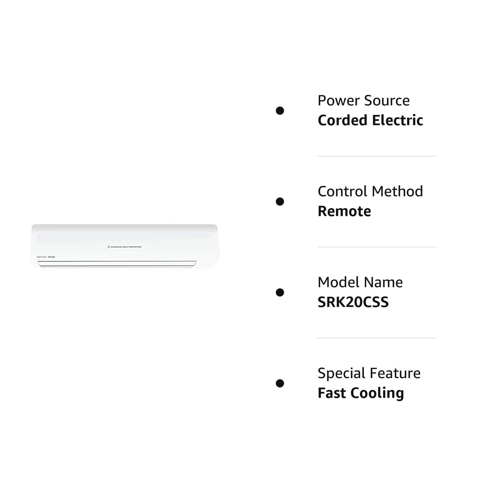 MITSUBISHI HEAVY 1.6 Ton 3 Star Split AC (Copper Condenser, Natural Enzyme Filter, SRK20CSS-S6)_4