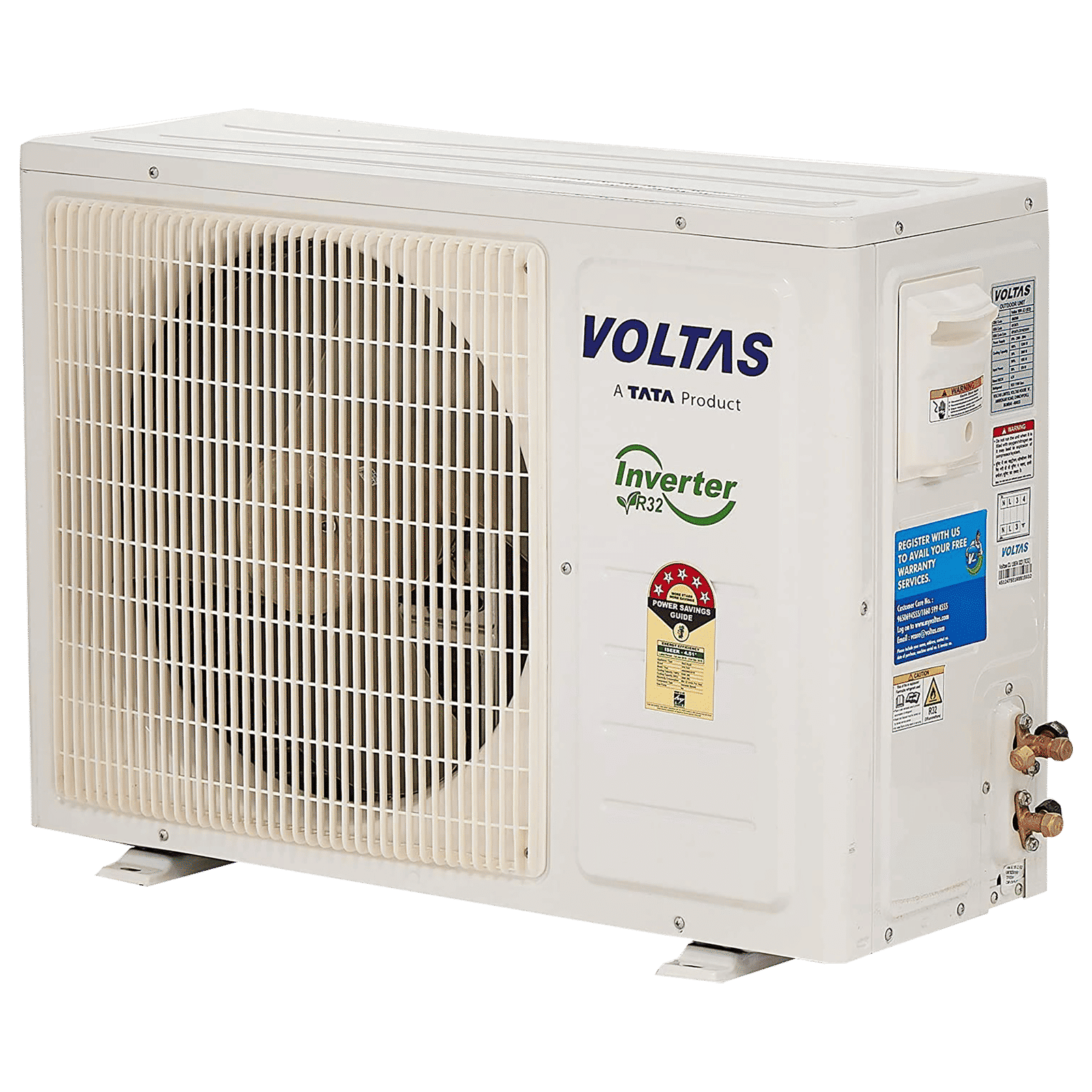 Voltas 1.5 Ton 5 Star Inverter Split AC (Air Purification Function, Copper Condenser, 185V JZJ R32, White)_4