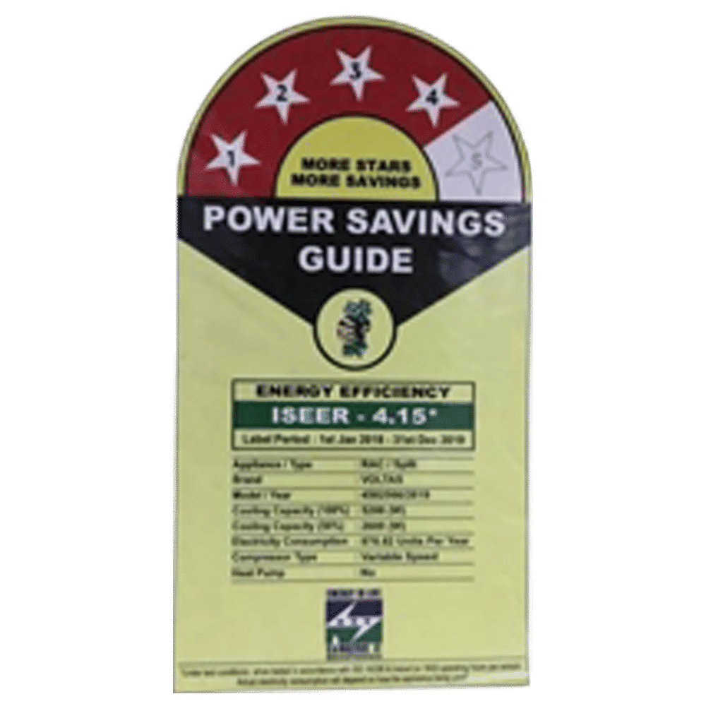 VOLTAS 1.5 Ton 4 Star Inverter Split AC (Copper Condenser, Dust Filter, 184V SZS)_3