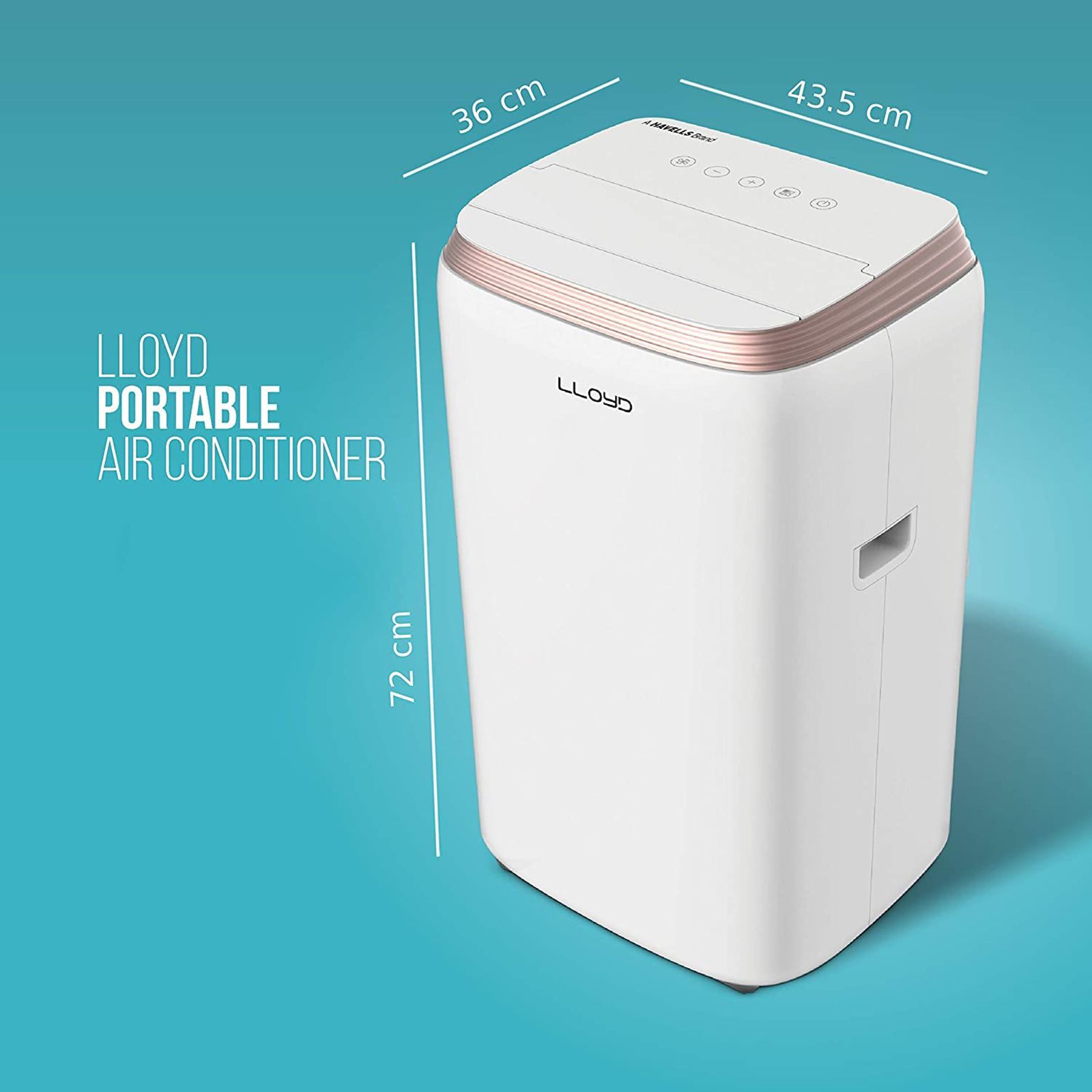 LLOYD 1 Ton 3 Star Portable AC (Clean Air Filter, Copper Condenser, GLP12B01TP)_3