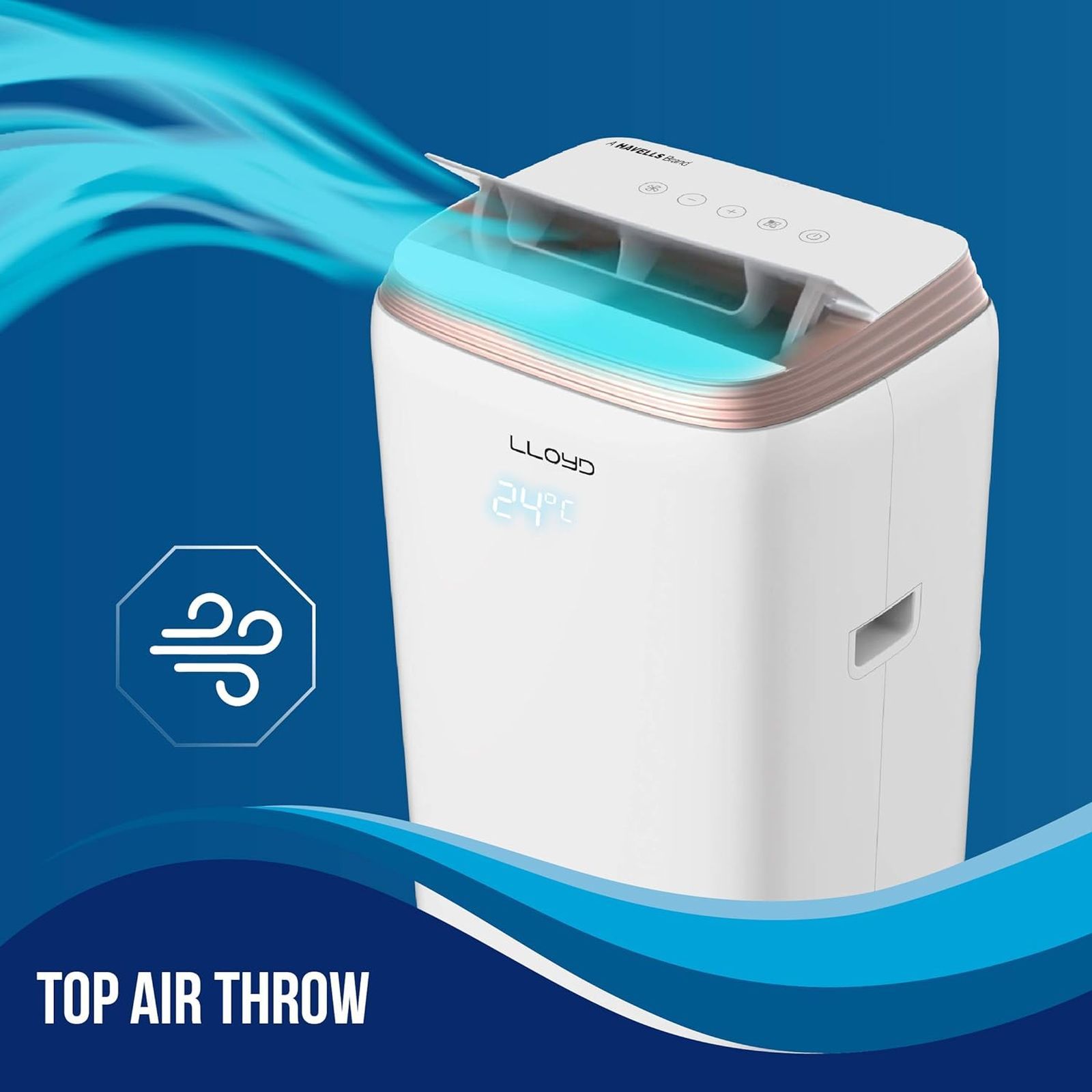 LLOYD 1 Ton 3 Star Portable AC (Clean Air Filter, Copper Condenser, GLP12B01TP)_6