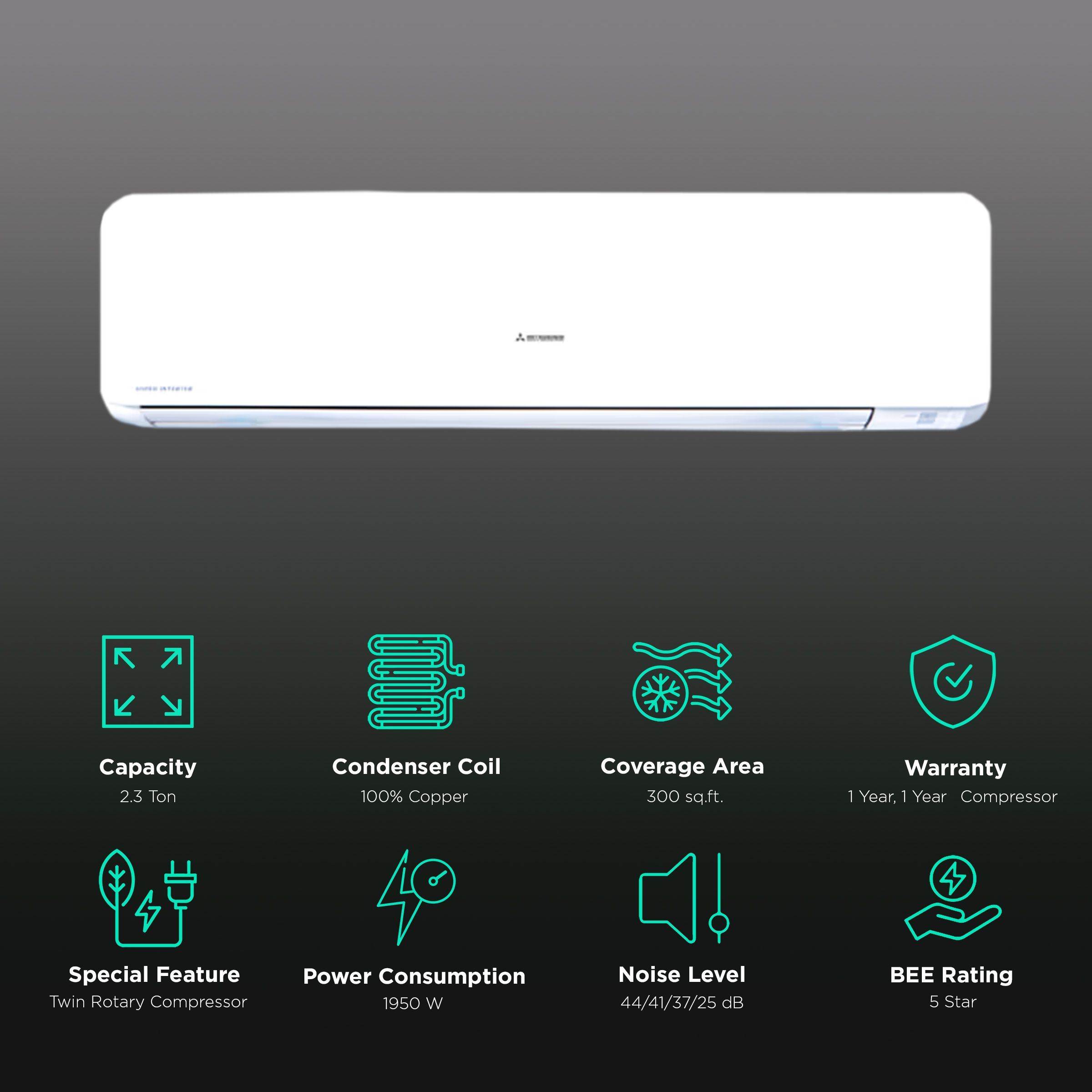 MITSUBISHI HEAVY 2.1 Ton 5 Star Hot & Cold Inverter Split AC (Copper Condenser, Solar Filter, SRK71ZR)_2