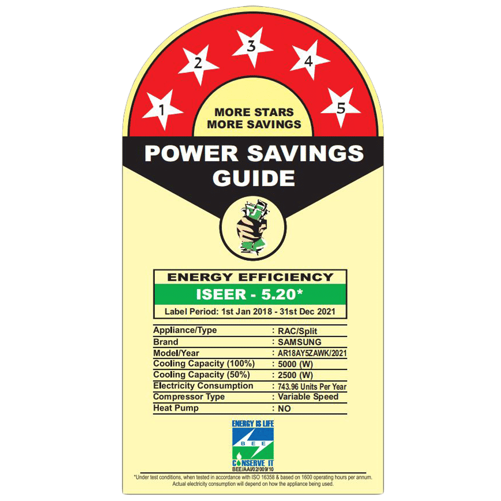 SAMSUNG 5 in 1 Convertible 1.5 Ton 5 Star Inverter Split AC (Copper Condenser, AR18AY5ZAWK)_2