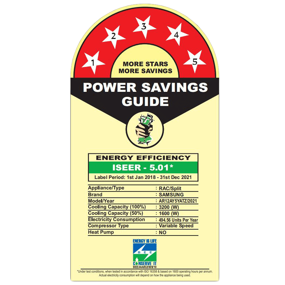 SAMSUNG Geo 1 Ton 5 Star Inverter Split AC (Copper Condenser, Tri Care Filter, AR12AY5YATZ)_2