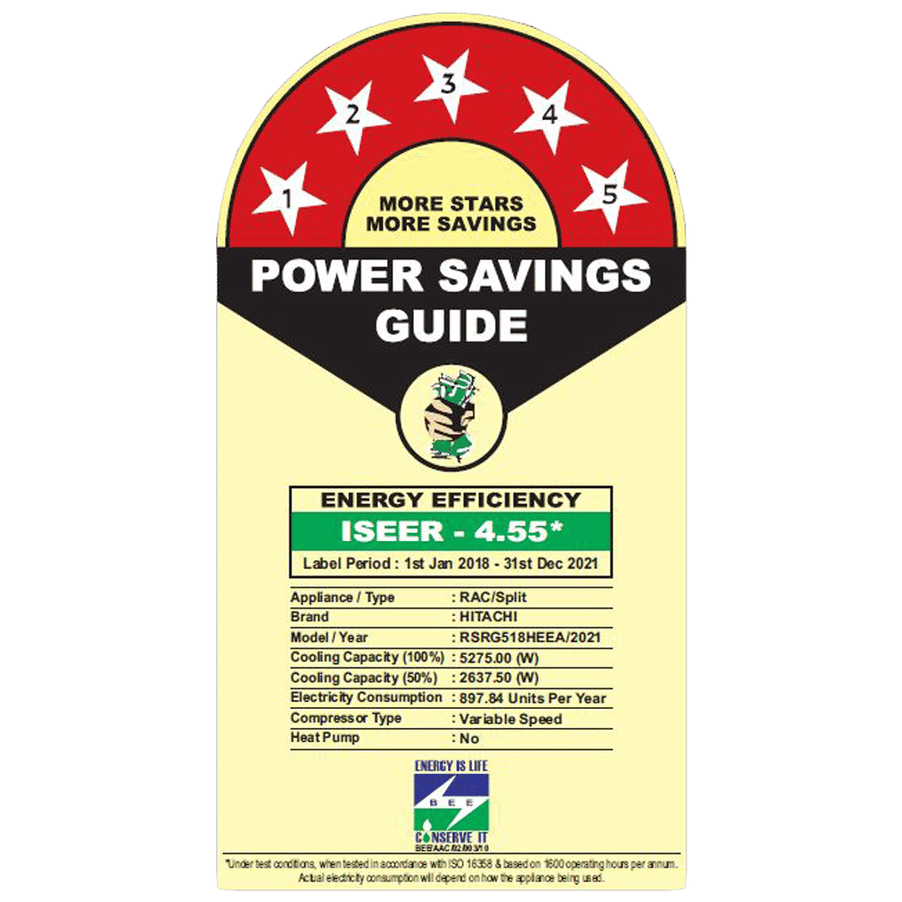 HITACHI Kiyora 5100X 1.5 Ton 5 Star Inverter Split AC (Copper Condenser, Koukin Filter, RSRG518HEEA)_3