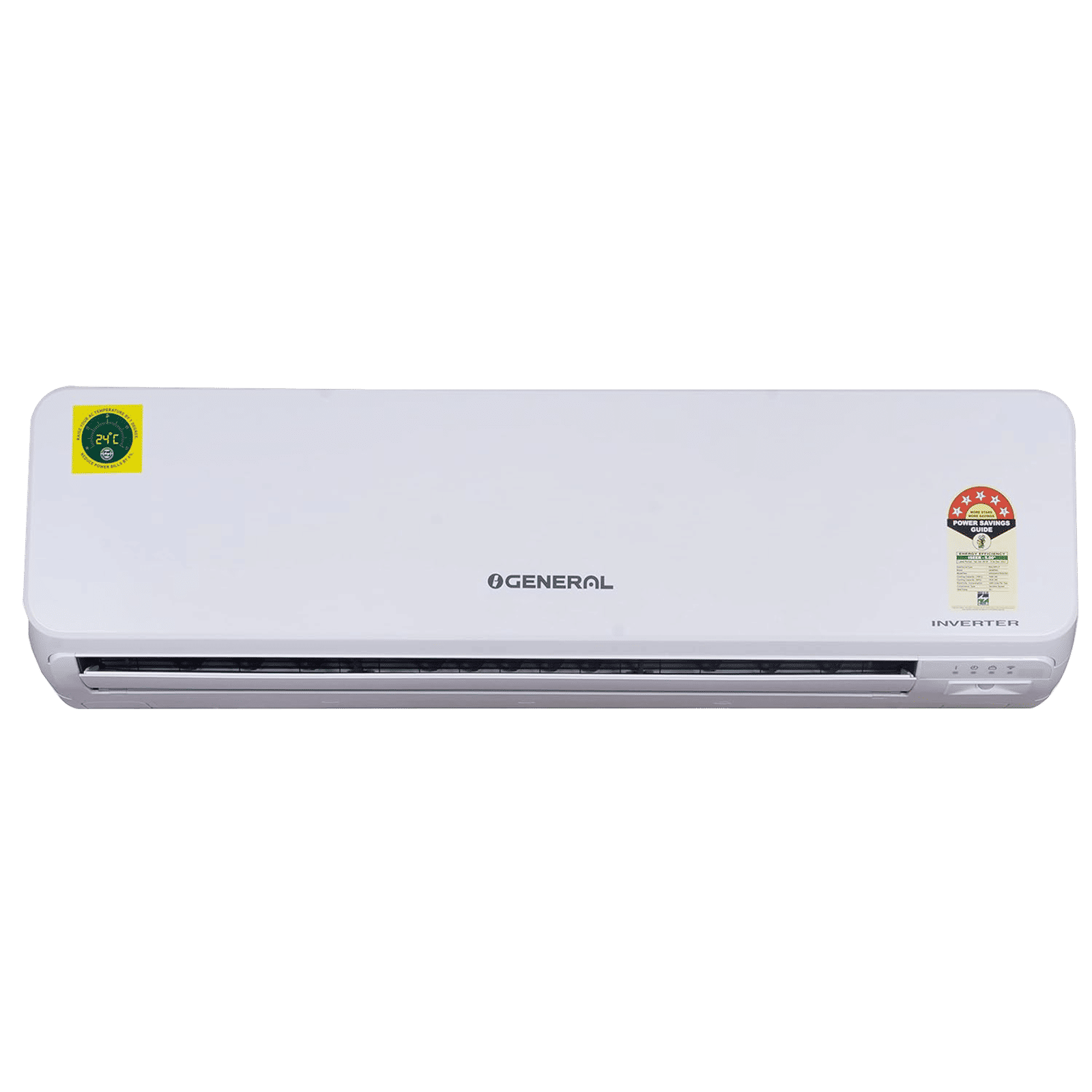 O GENERAL CGT Series 2 Ton 5 Star Inverter Split AC (Copper Condenser, PM 2.5 Filter, ASGG24CGTB-B) O GENERAL CGT Series 2 Ton 5 Star Inverter Split AC (Copper Condenser, PM 2.5 Filter, ASGG24CGTB-B)_1