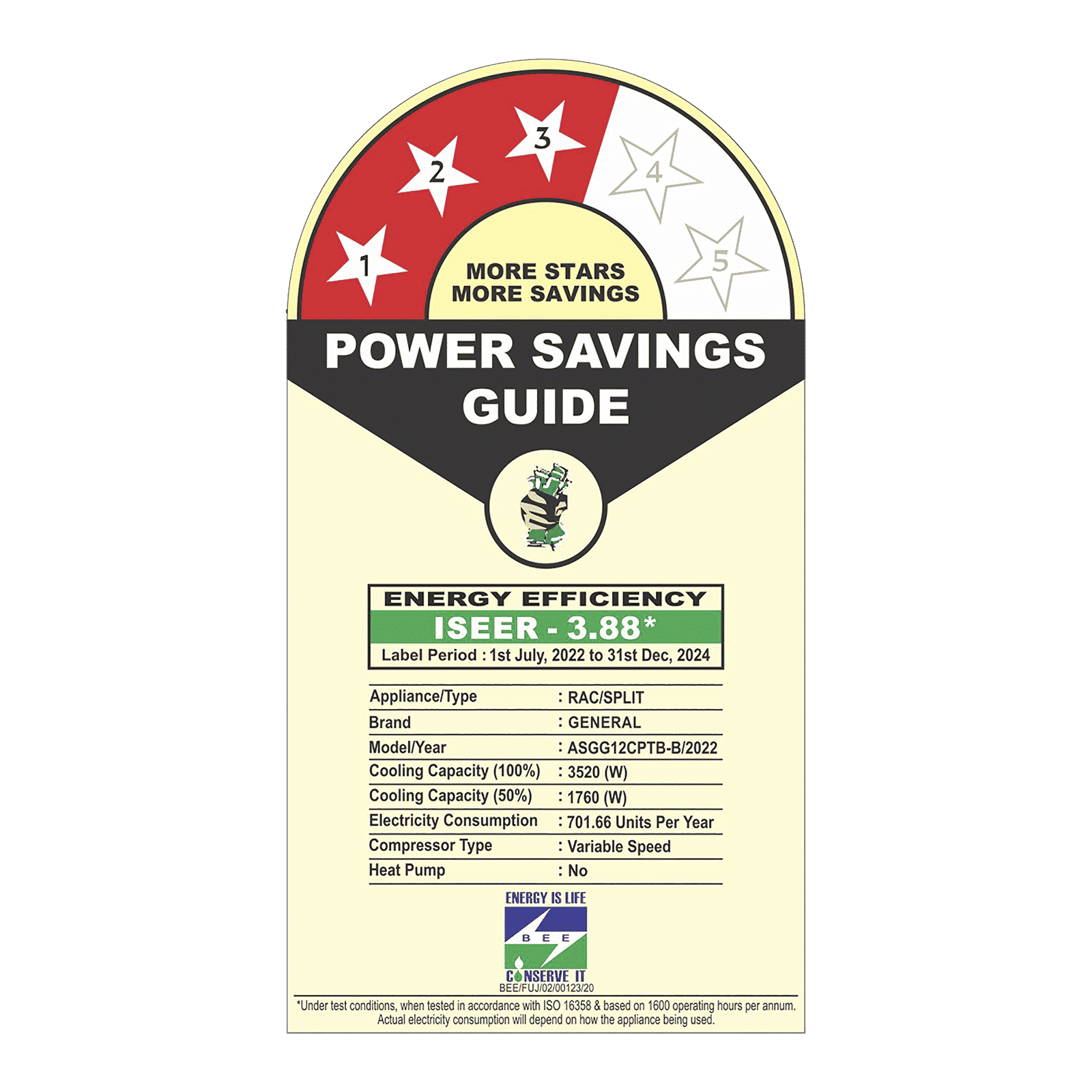 O GENERAL CPT Series 1 Ton 3 Star Inverter Split AC (Copper Condenser, PM 2.5 Filter, ASGG12CPTB-B) O GENERAL CPT Series 1 Ton 3 Star Inverter Split AC (Copper Condenser, PM 2.5 Filter, ASGG12CPTB-B)_3