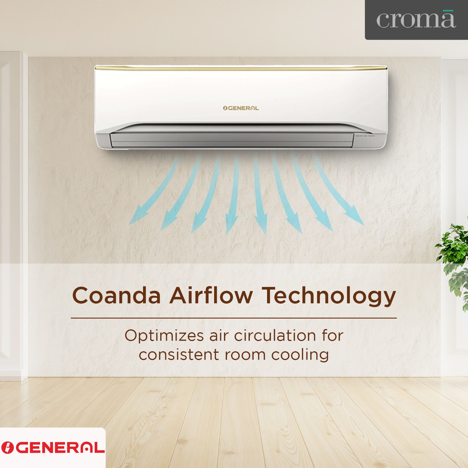 O GENERAL FUT Series 2.5 Ton 3 Star Fixed Speed Split AC (Copper Condenser, Mildew Resistant Filter, ASGA30FUTD-B) O GENERAL FUT Series 2.5 Ton 3 Star Fixed Speed Split AC (Copper Condenser, Mildew Resistant Filter, ASGA30FUTD-B)_7