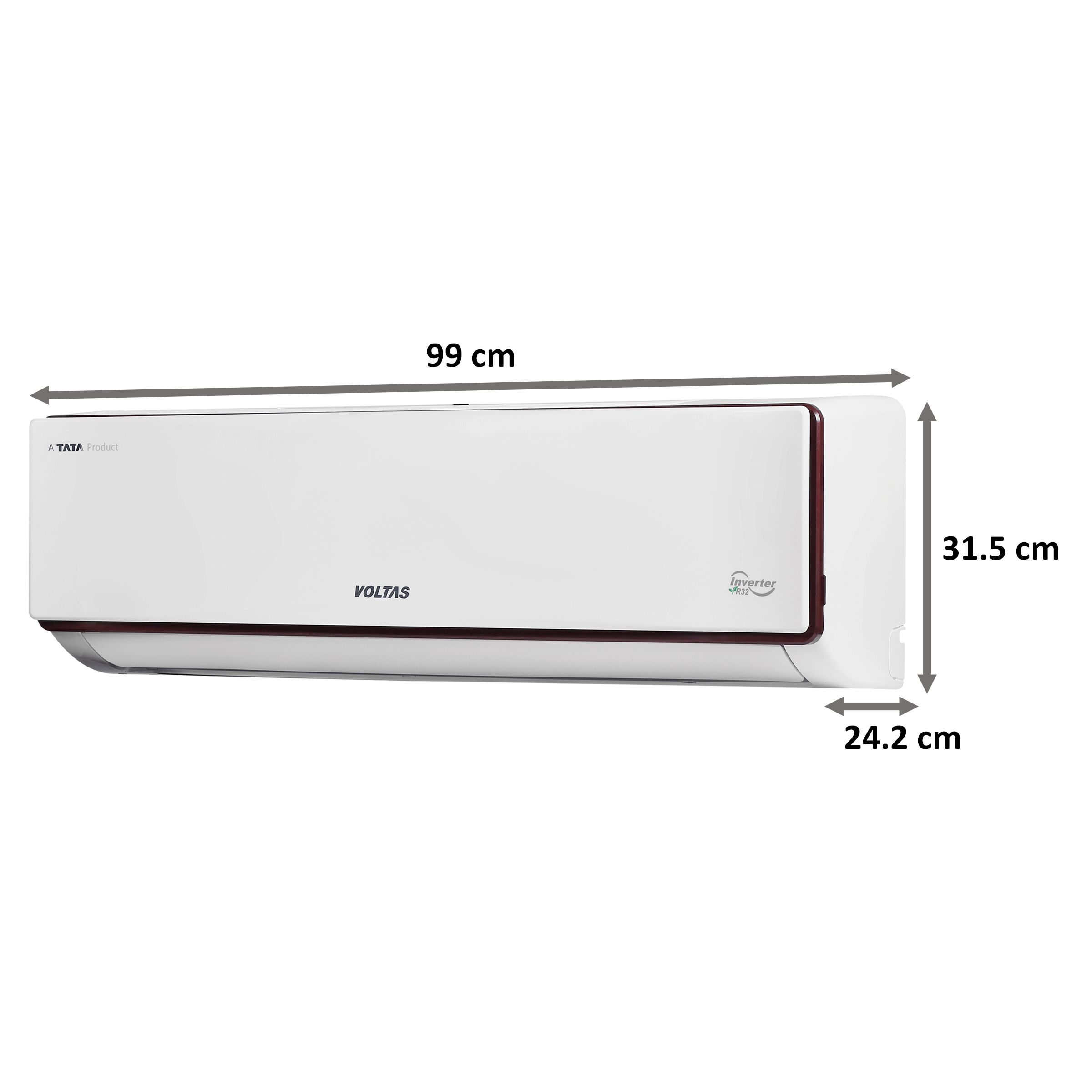 VOLTAS 1.4 Ton 3 Star Inverter Split AC (Copper Condenser, Anti Dust Filter, 173V ADJ)_3