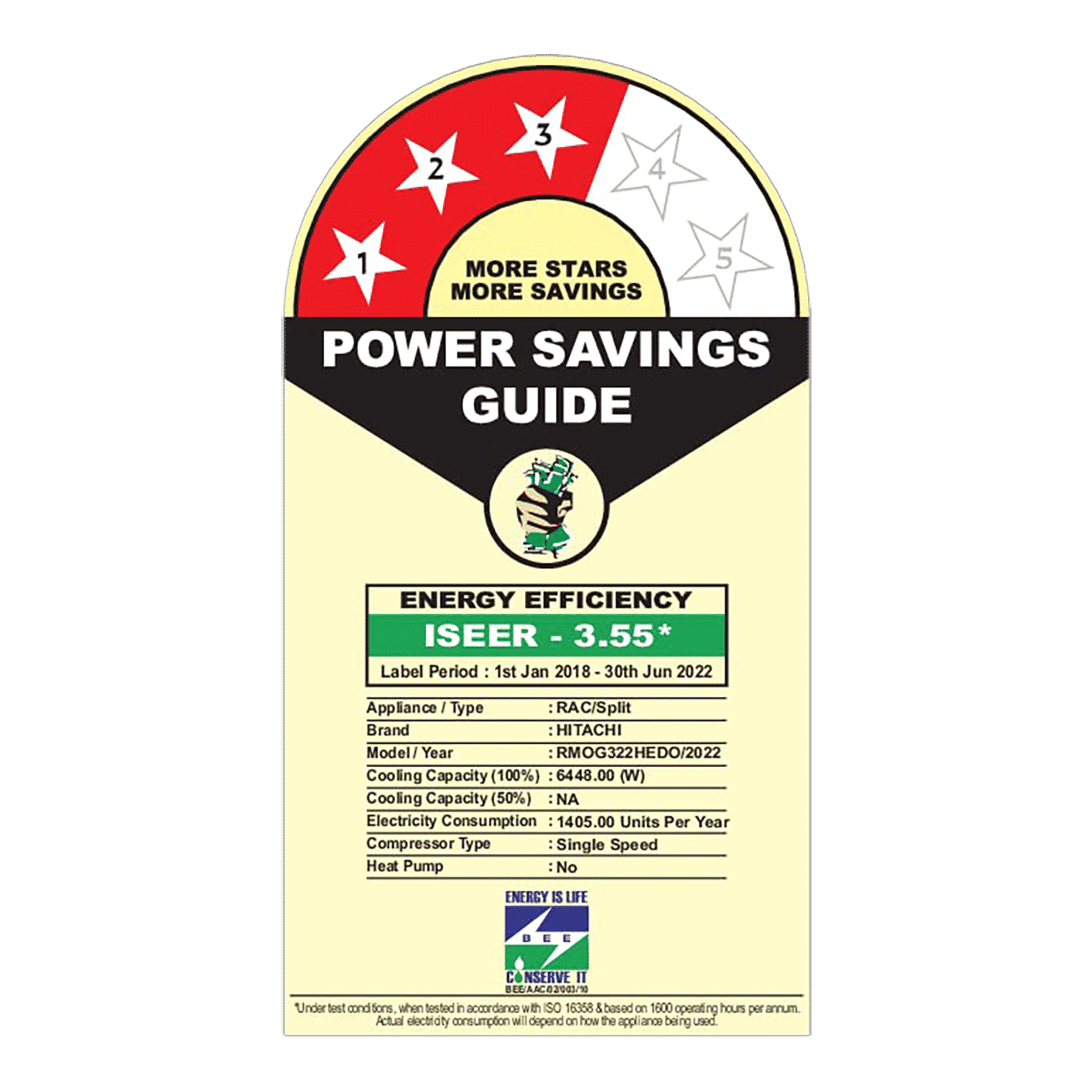 HITACHI Zunoh 1.8 Ton 3 Star Split AC (Copper Condenser, Koukin Filter, RMOG322HEDO)_2