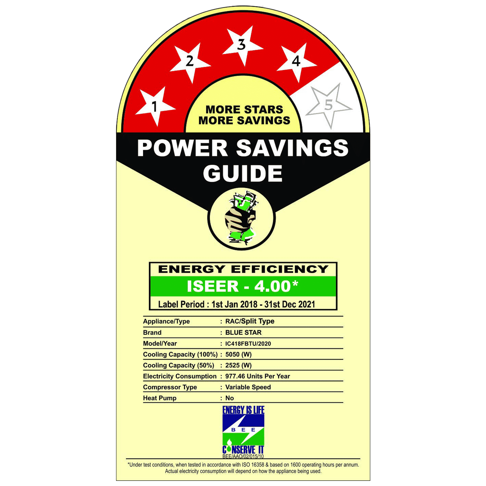 Blue Star 1.5 Ton 4 Star Inverter Split AC (Copper Condenser, Dust Filter, IC418FBTU) Blue Star 1.5 Ton 4 Star Inverter Split AC (Copper Condenser, Dust Filter, IC418FBTU)_2