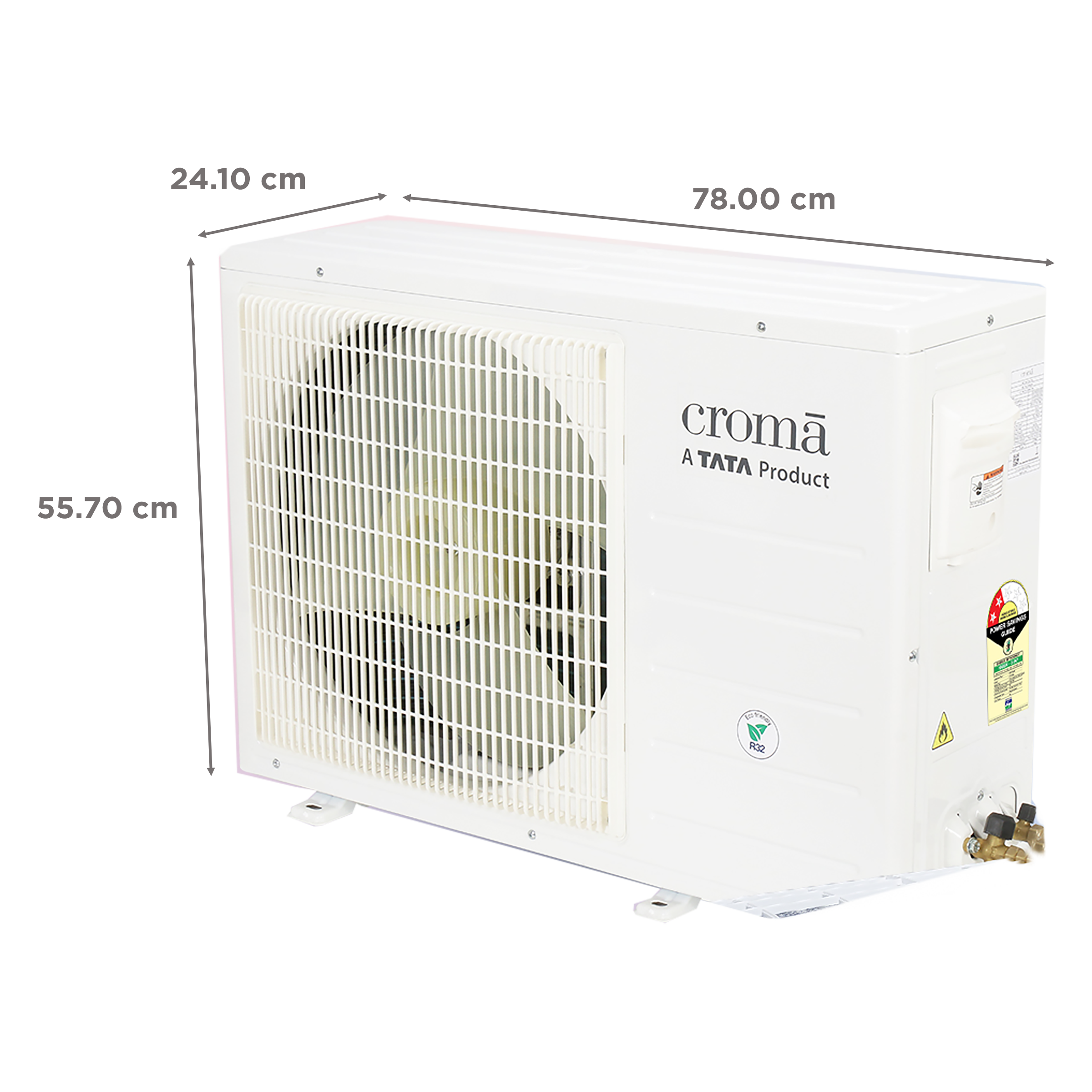 Croma 1 Ton 2 Star Split AC (Copper Condenser, Dust Filter)_4
