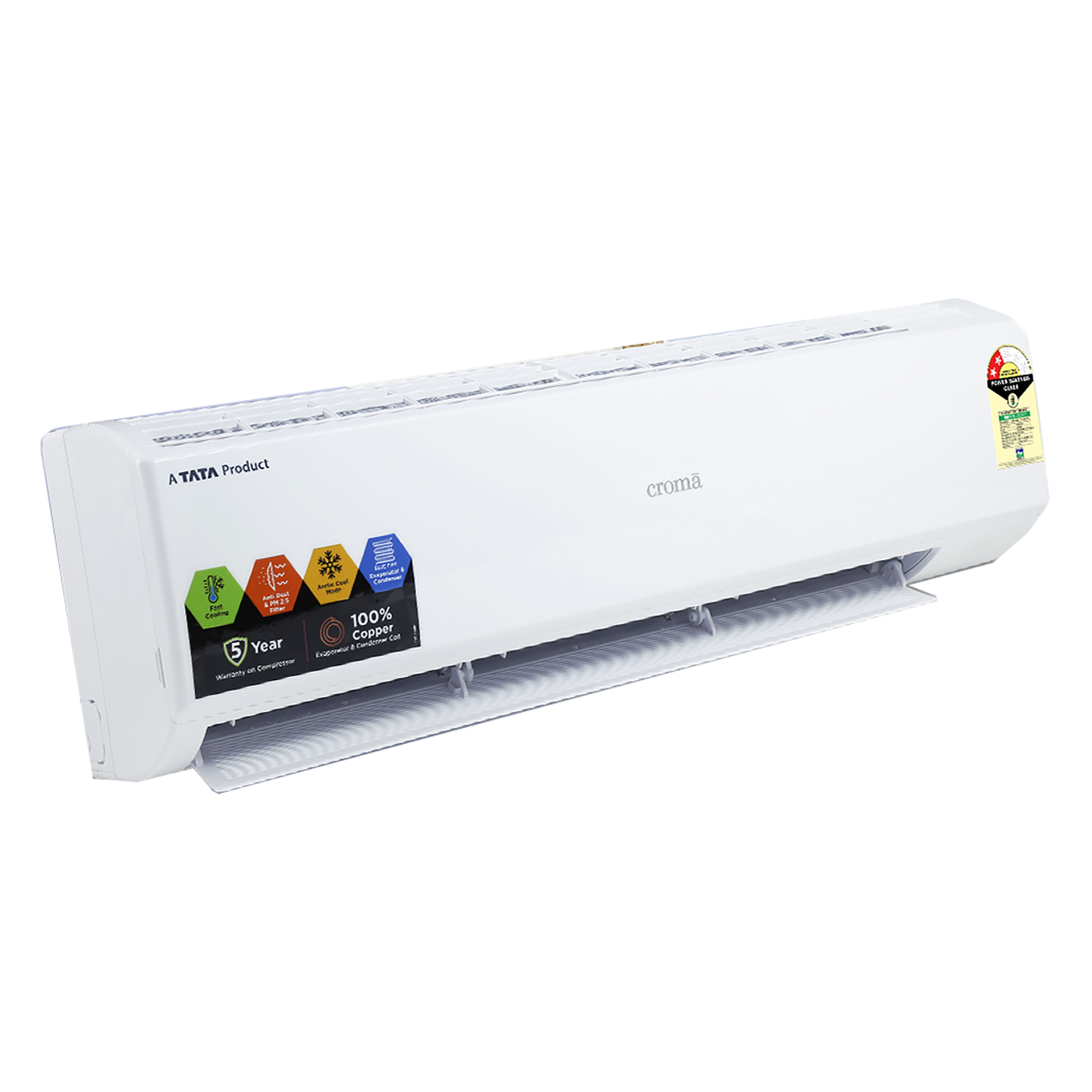 Croma 1 Ton 2 Star Split AC (Copper Condenser, Dust Filter)_6