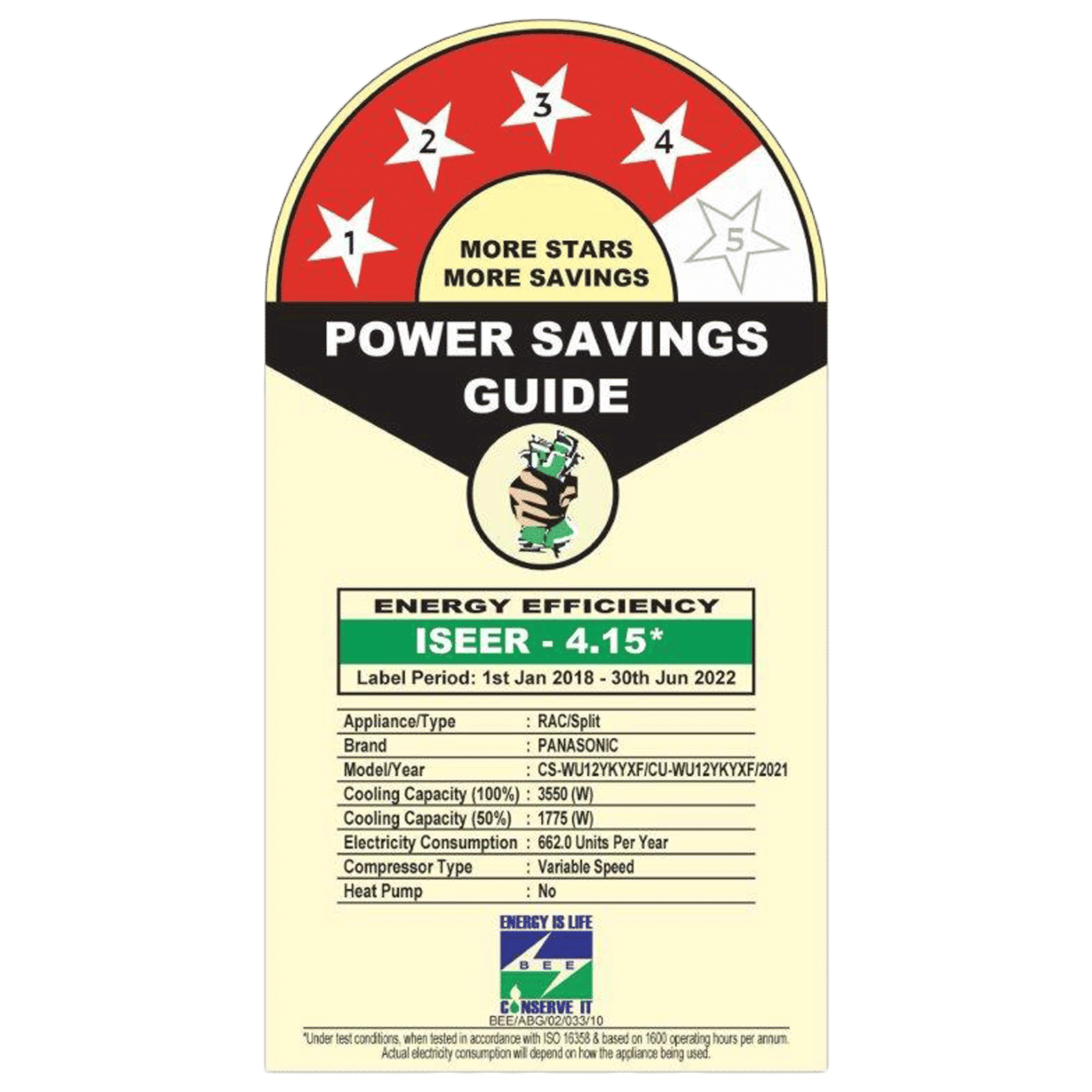 Panasonic 1 Ton 4 Star Inverter Split Smart AC with Blue Fin Technology (Copper Condenser, WU12YKYXF)_3